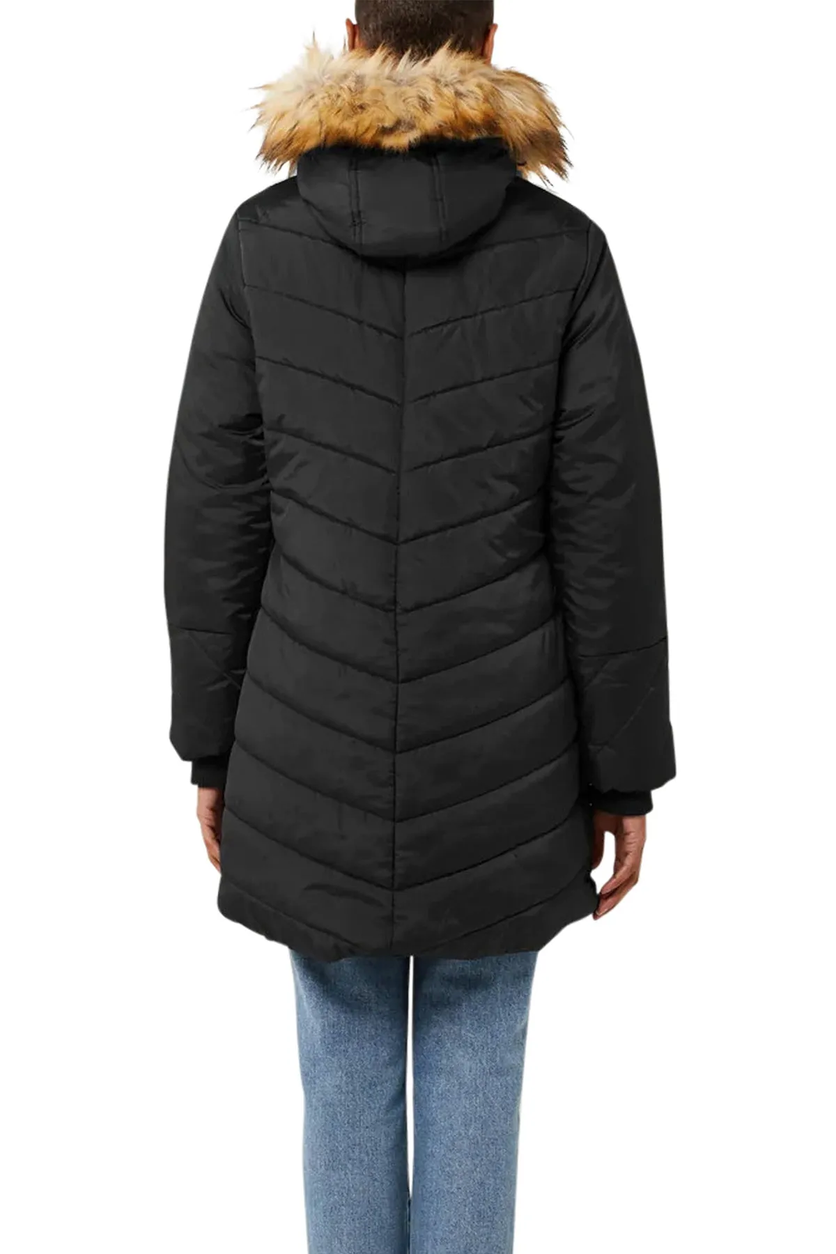 Fur Trimmed Hood Waterproof Coat sold by Modern Eternity product image thumbnail 4