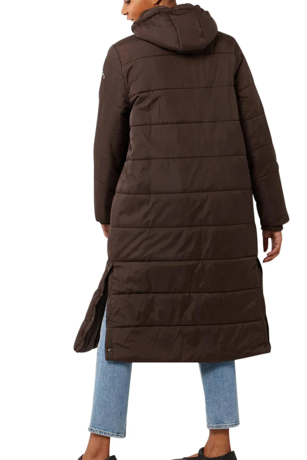 Long winter coat quilted puffer sold by Modern Eternity product image thumbnail 5