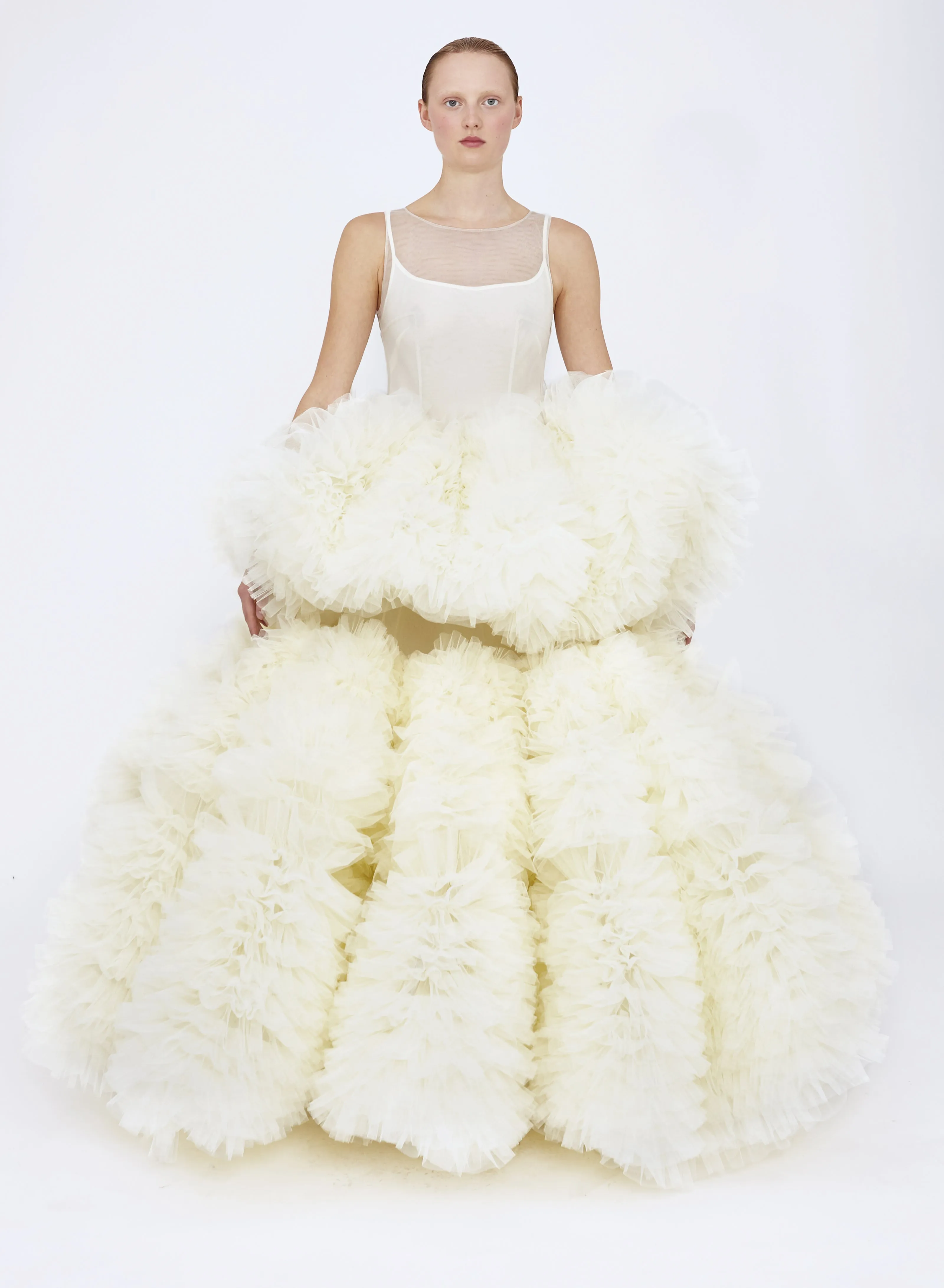 Augustine Dress Ivory sold by MOLLY GODDARD