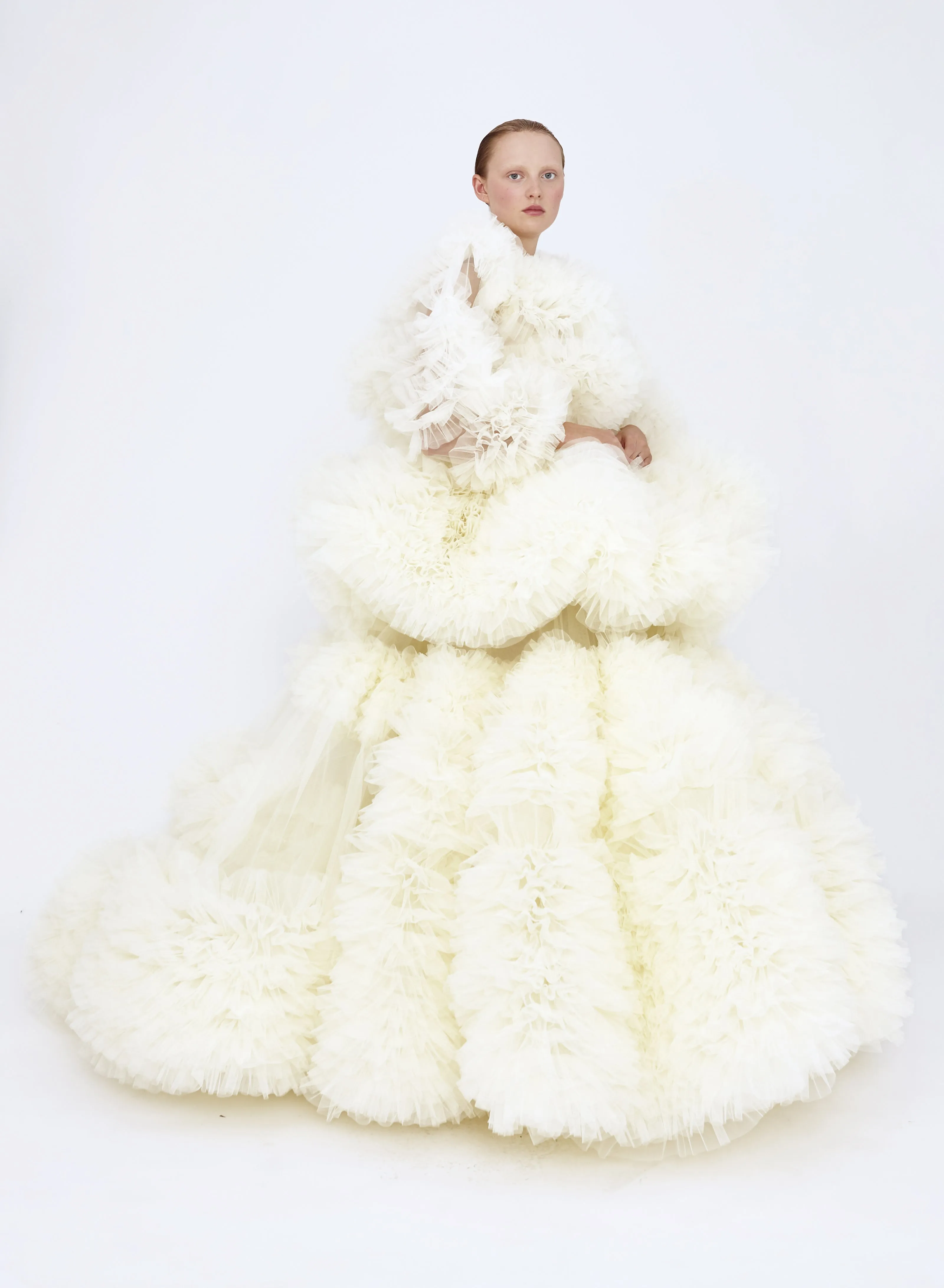 Augustine Dress Ivory sold by MOLLY GODDARD product image thumbnail 5