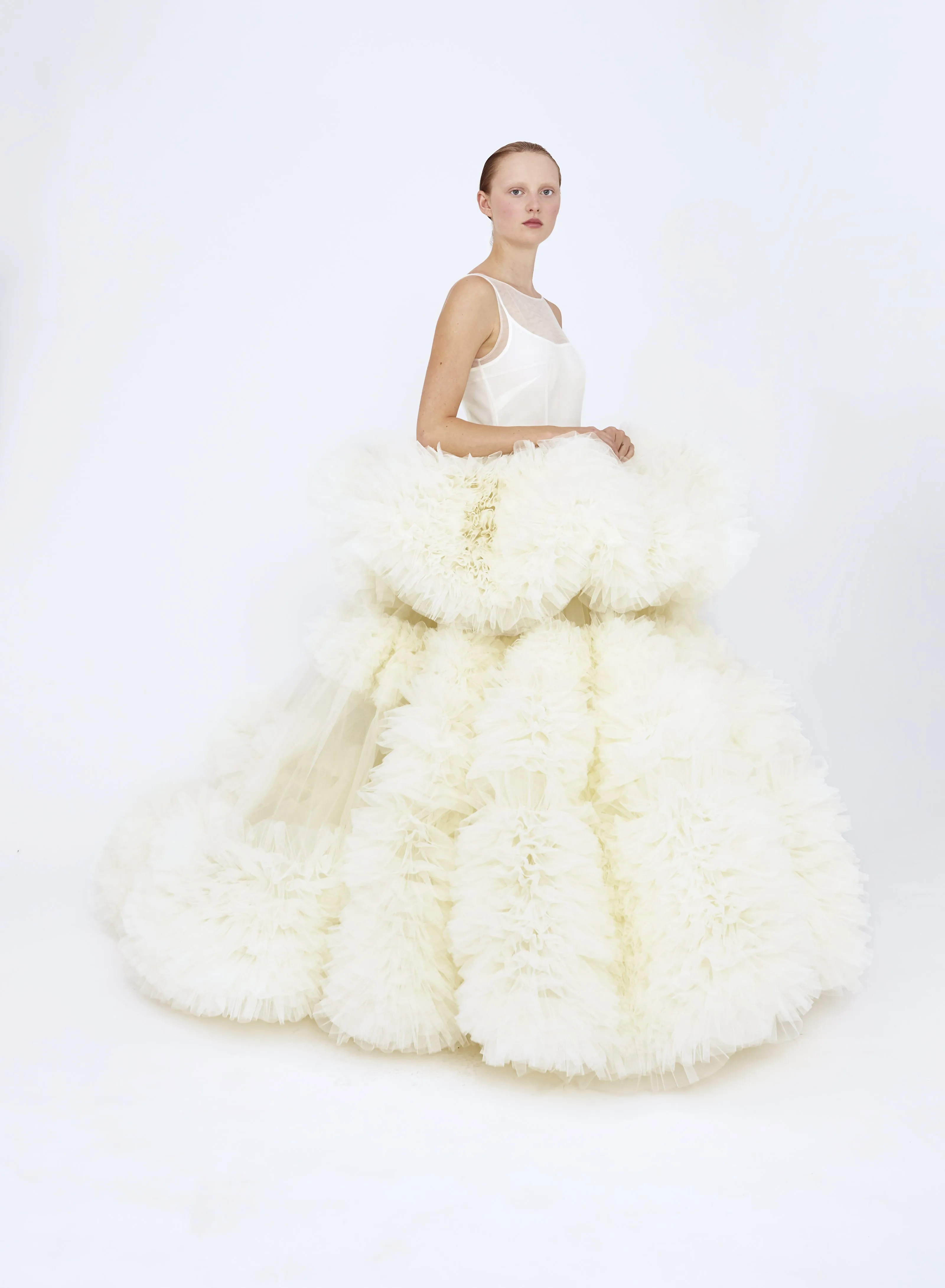 Augustine Dress Ivory sold by MOLLY GODDARD product image thumbnail 2