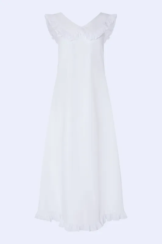 Laura Dress White sold by MOLLY GODDARD