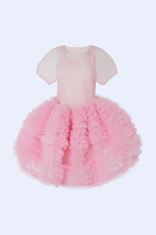 Kayako Dress Pink sold by MOLLY GODDARD