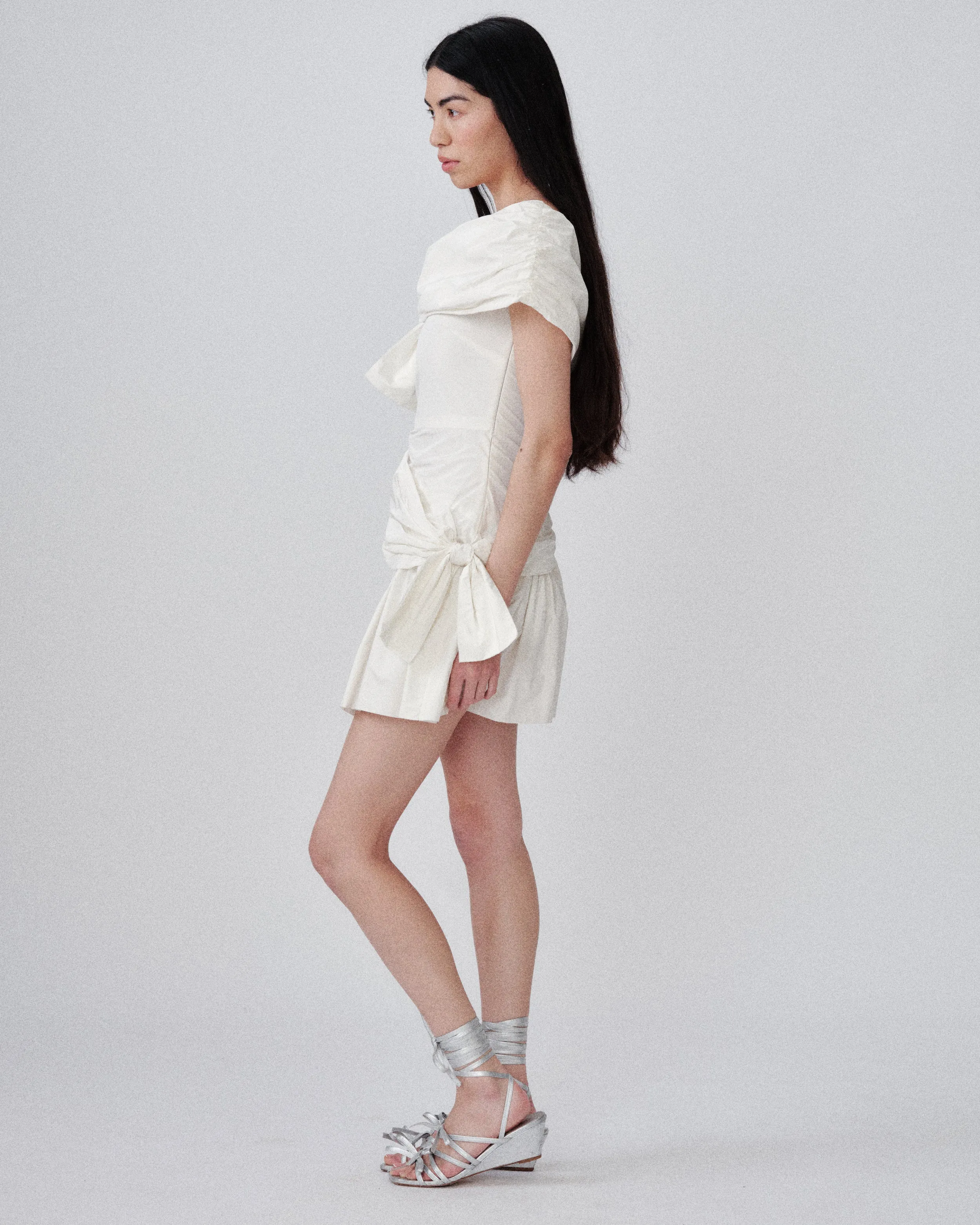 Laurel Dress Ivory sold by MOLLY GODDARD product image thumbnail 3