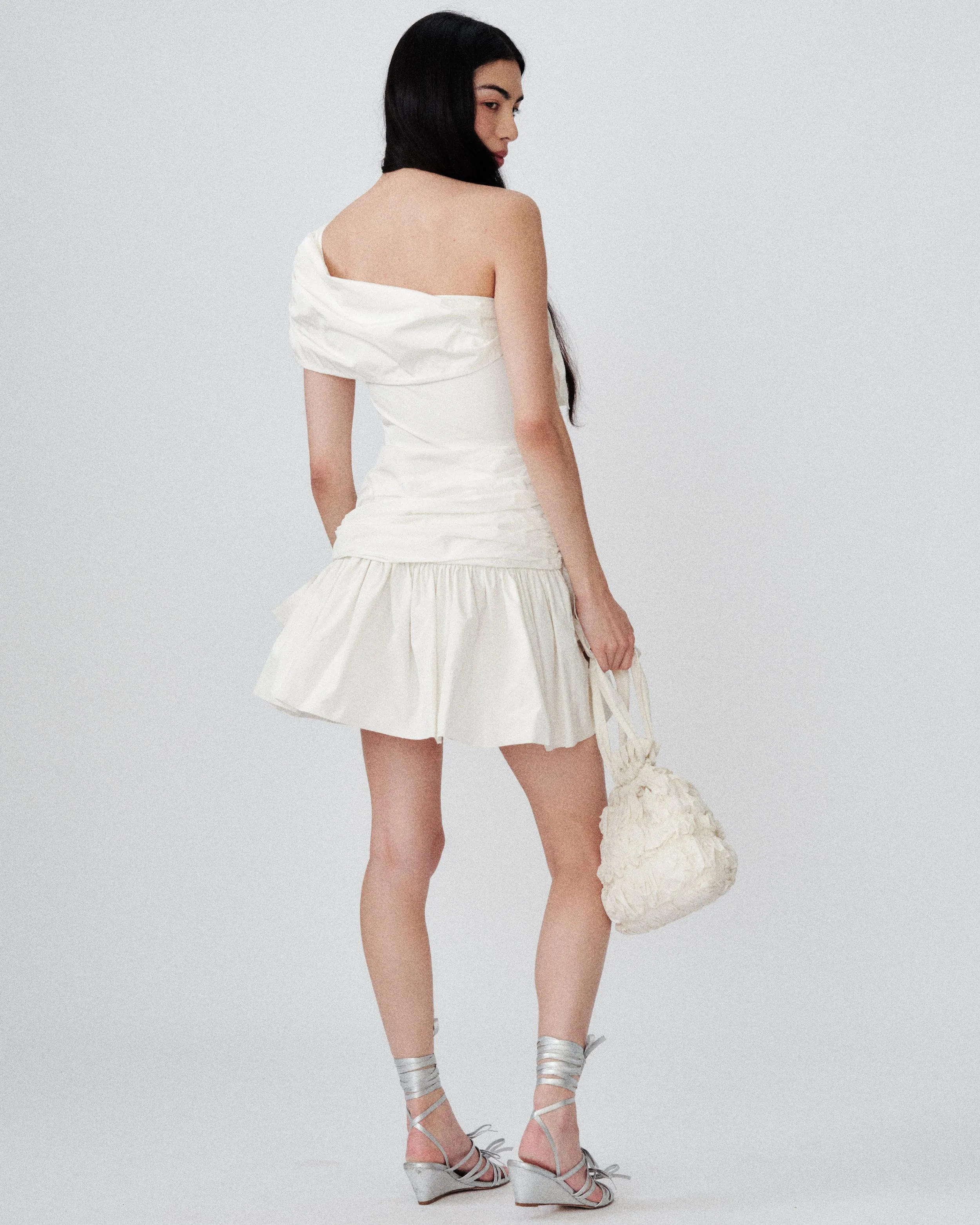 Laurel Dress Ivory sold by MOLLY GODDARD product image thumbnail 4