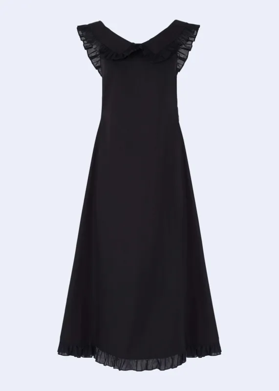 Laura Dress Black sold by MOLLY GODDARD