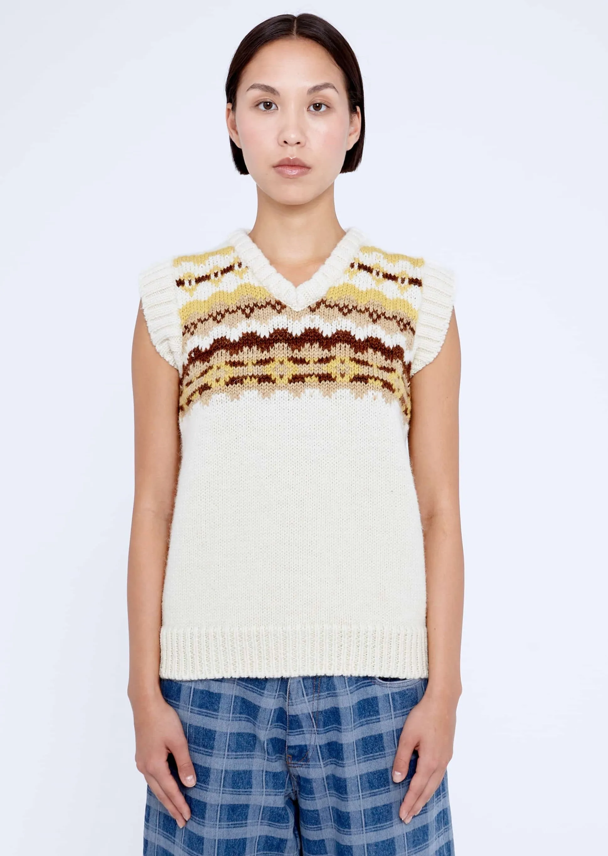 Gabi Vest Cream sold by MOLLY GODDARD product image thumbnail 3