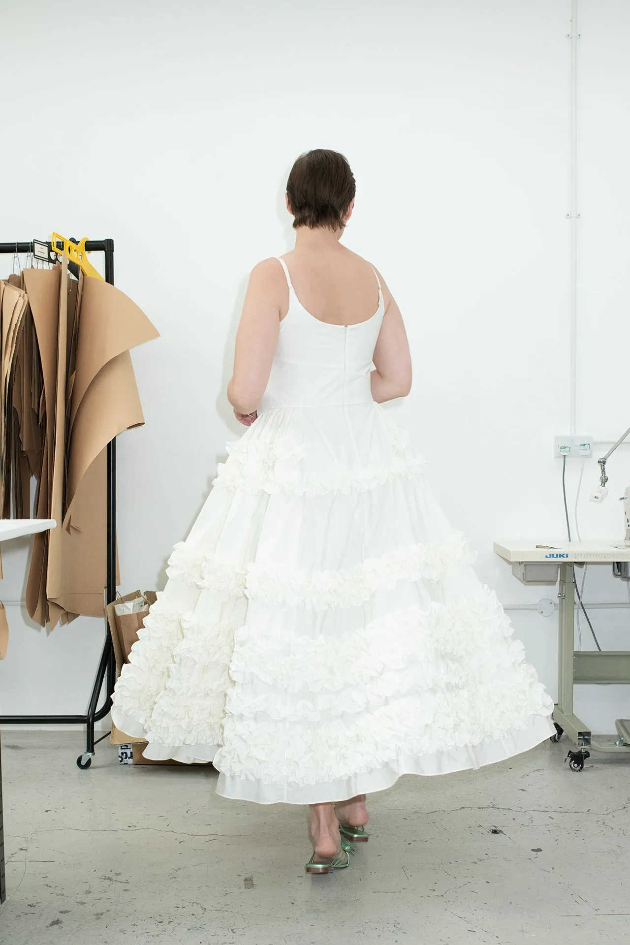 Saturnia Dress Ivory sold by MOLLY GODDARD product image thumbnail 3