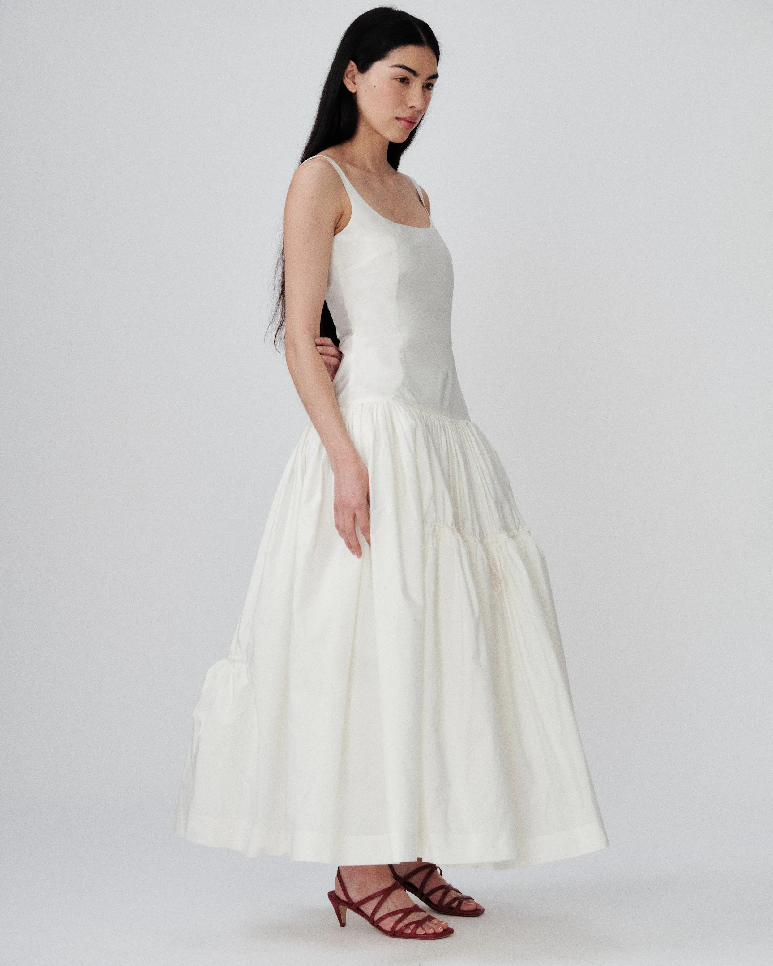 June Dress Ivory sold by MOLLY GODDARD product image thumbnail 2