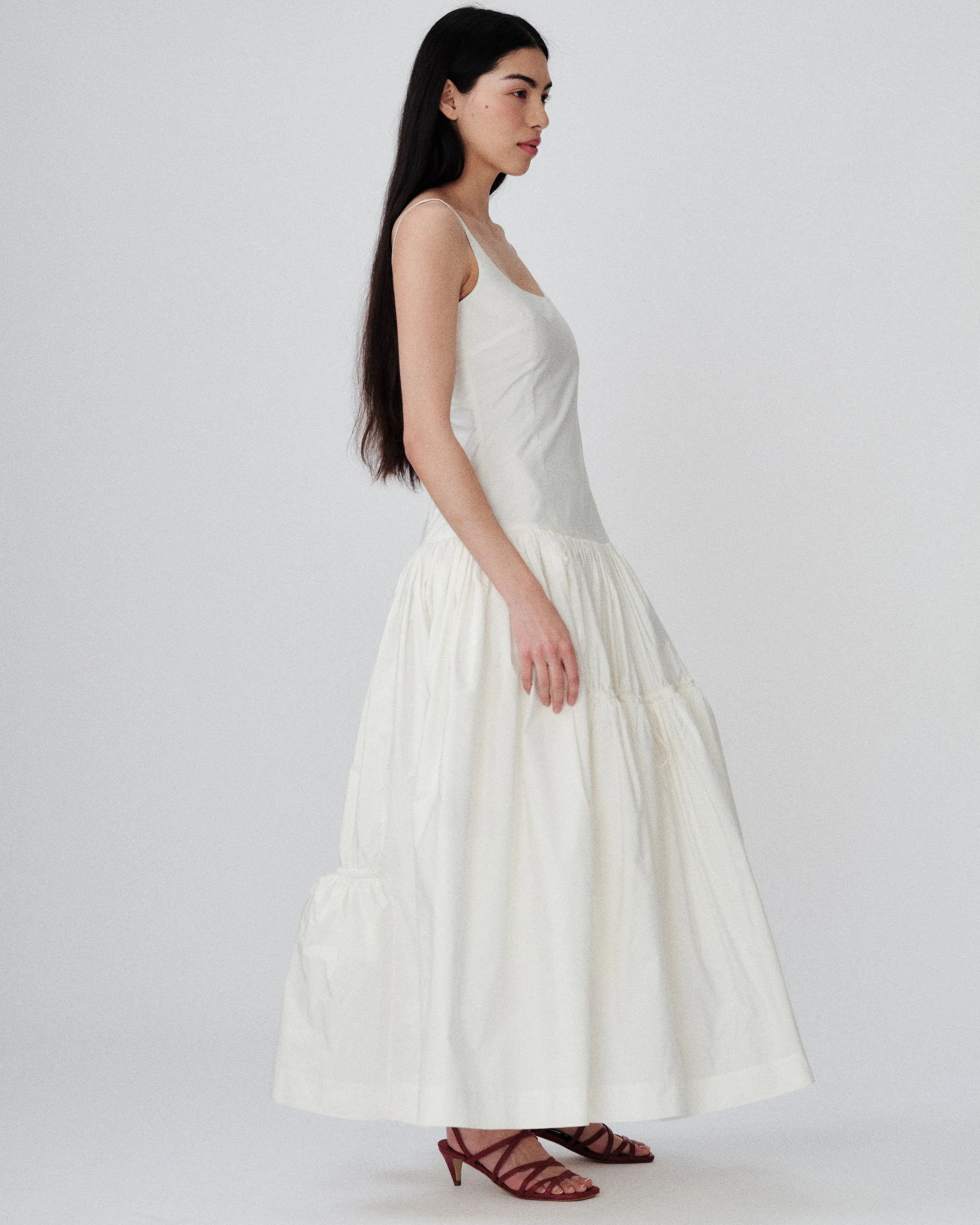 June Dress Ivory sold by MOLLY GODDARD product image thumbnail 3