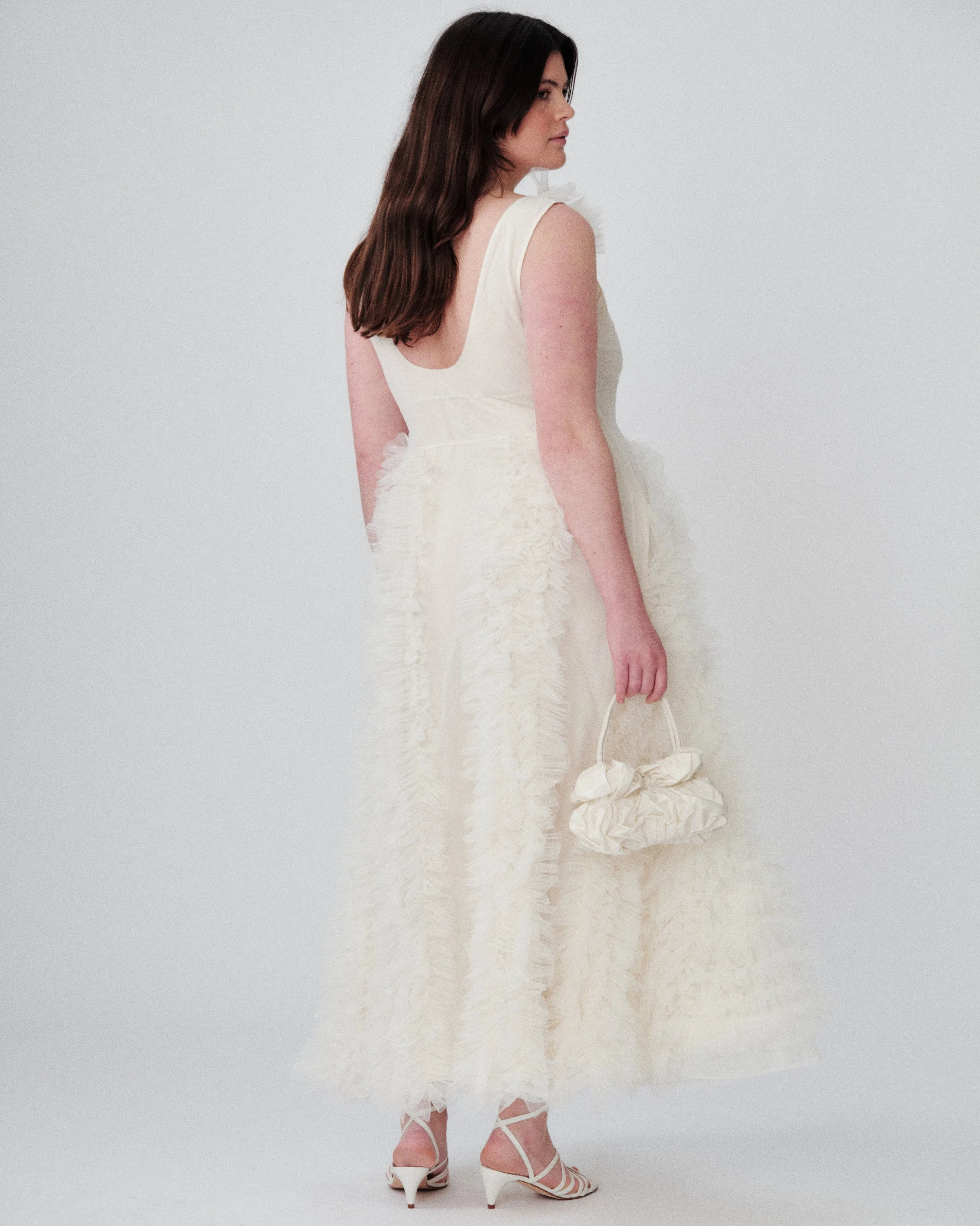 March Dress Ivory sold by MOLLY GODDARD product image thumbnail 2