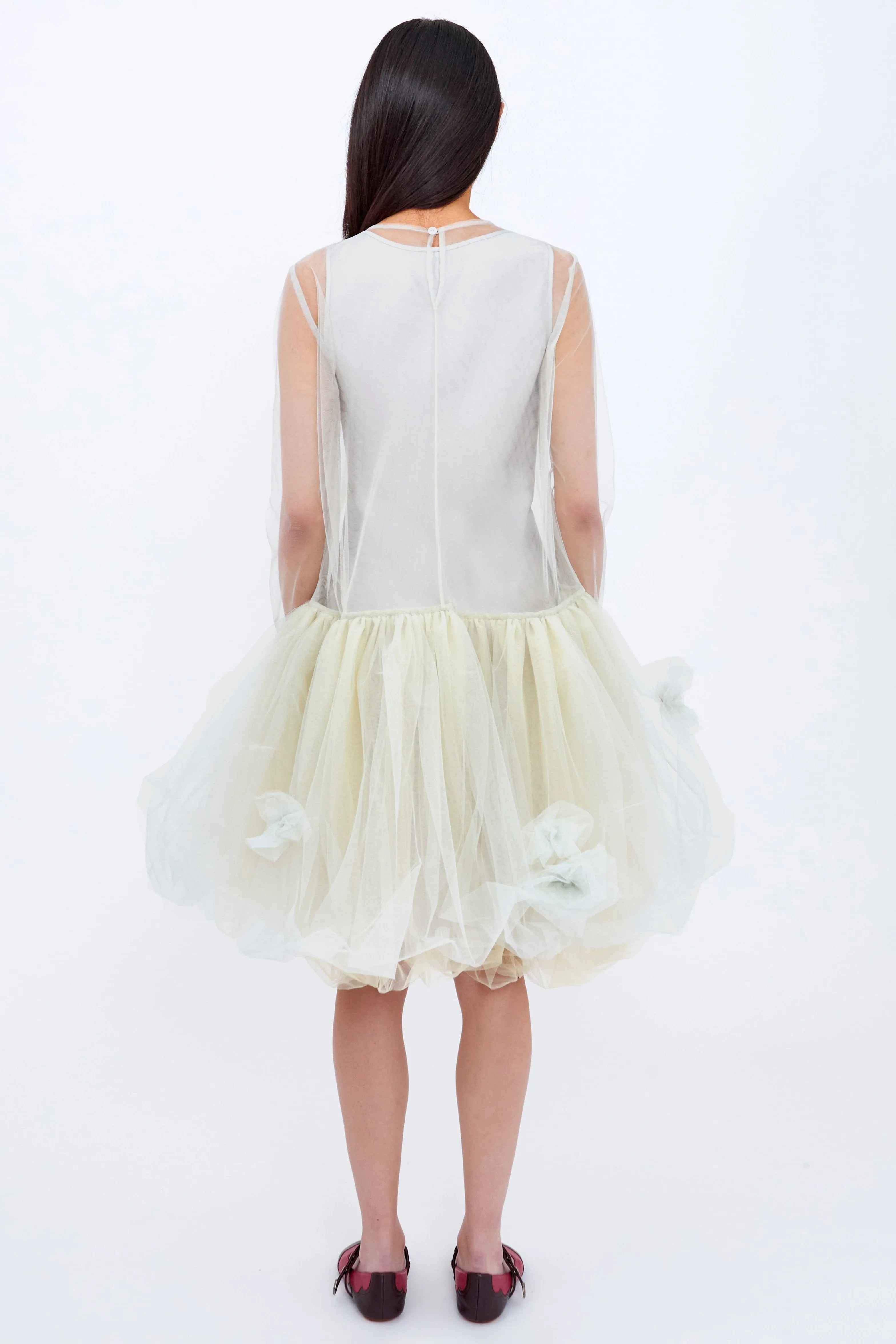 Raquel Dress Grey Cream sold by MOLLY GODDARD product image thumbnail 5