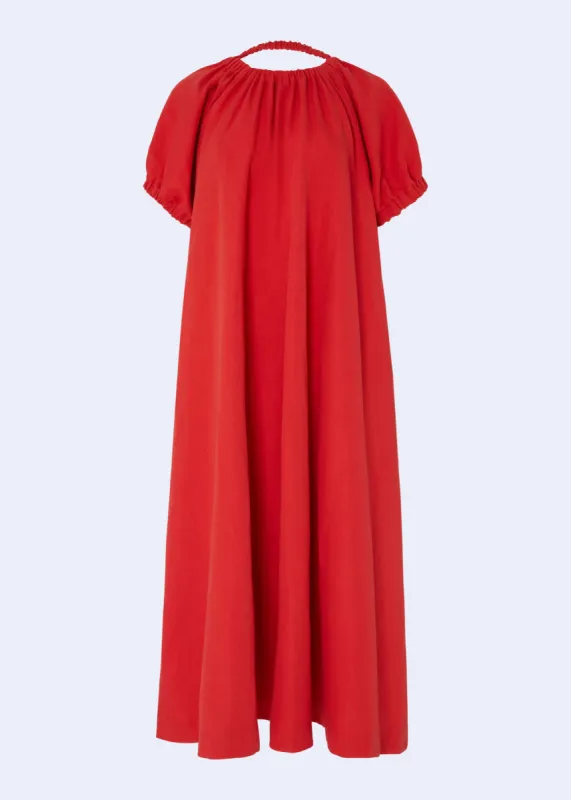 Martha Dress Red sold by MOLLY GODDARD