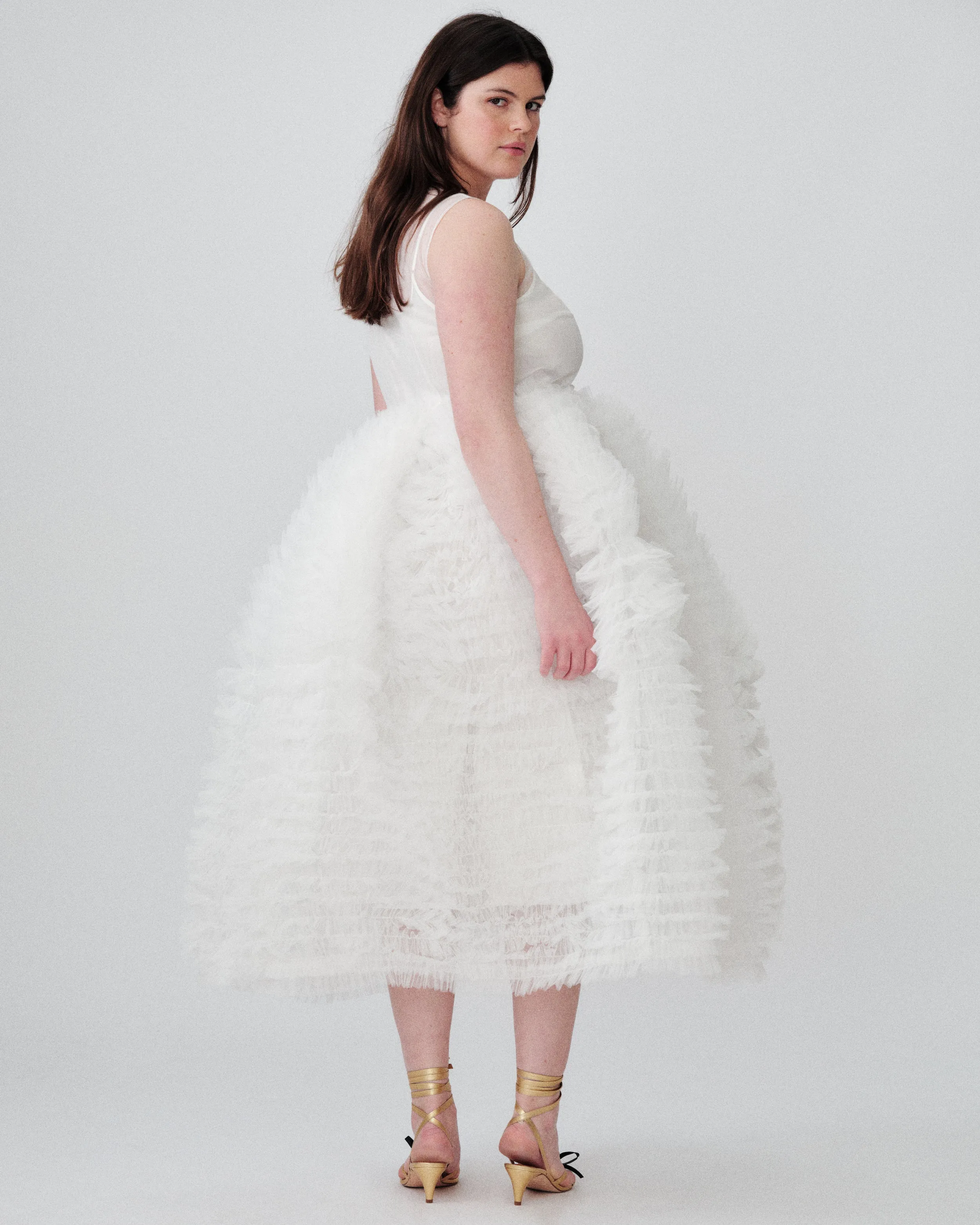Nimbus Dress Ivory sold by MOLLY GODDARD product image thumbnail 2