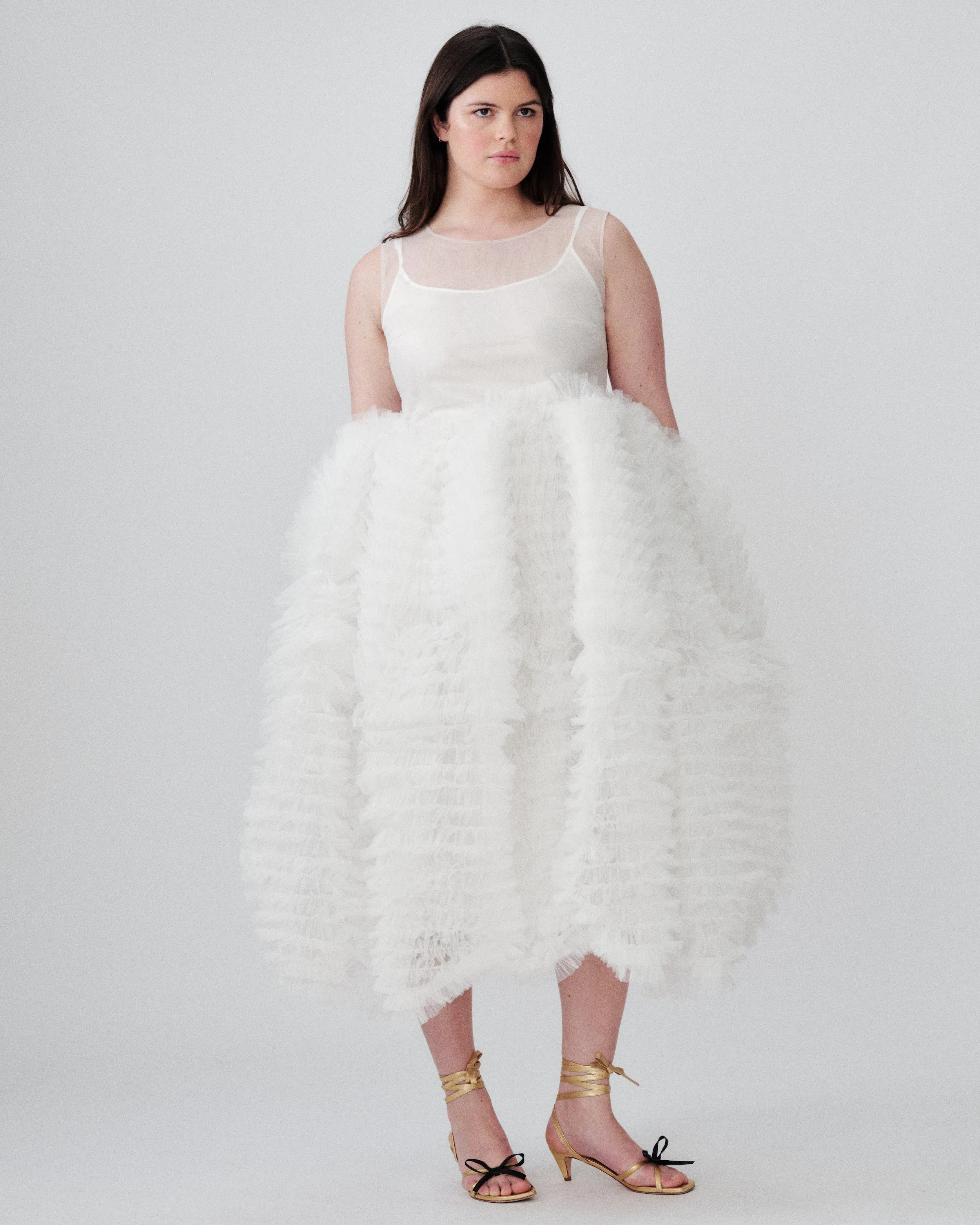 Nimbus Dress Ivory sold by MOLLY GODDARD