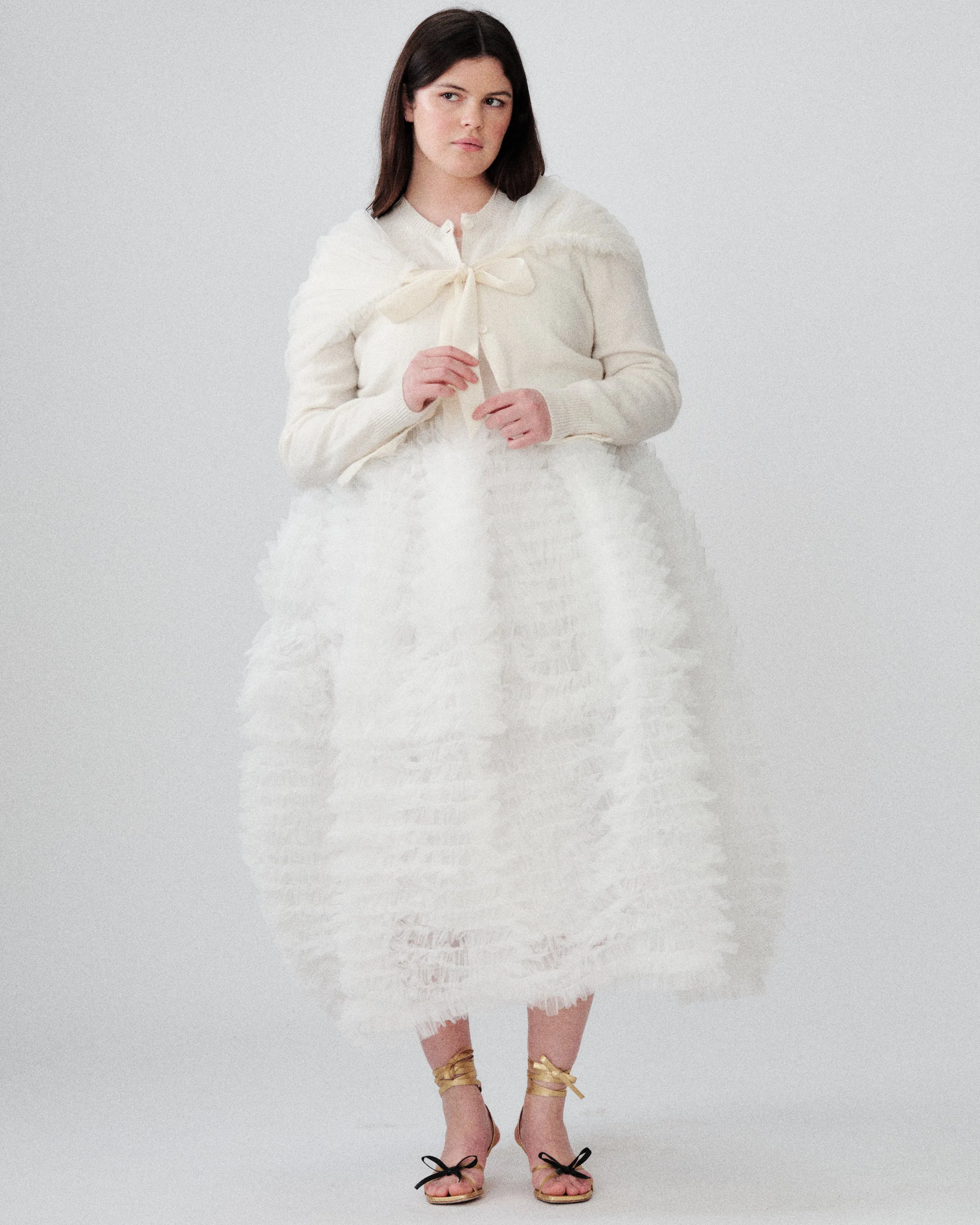 Nimbus Dress Ivory sold by MOLLY GODDARD product image thumbnail 4