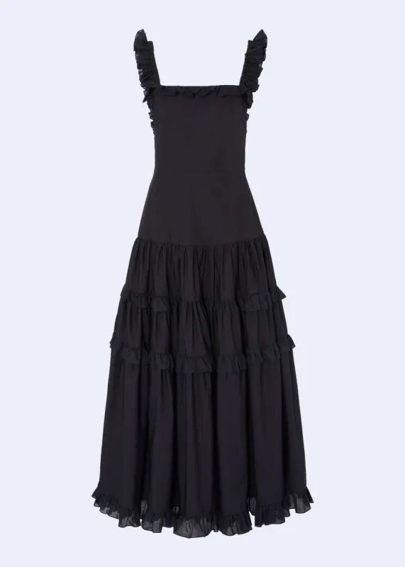 Maggie Dress Black sold by MOLLY GODDARD