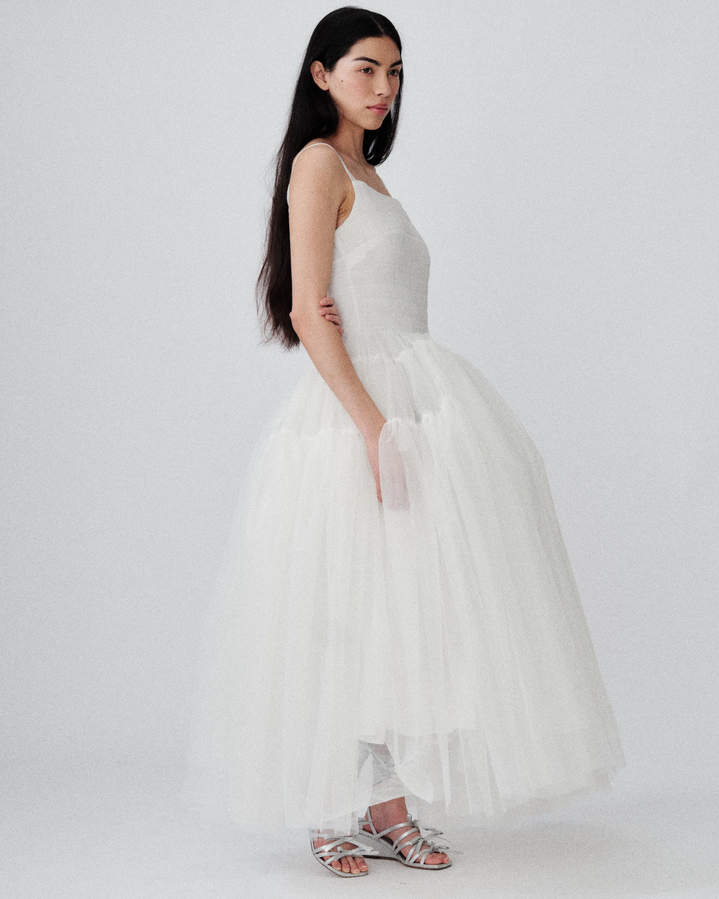 April Dress Ivory sold by MOLLY GODDARD product image thumbnail 3