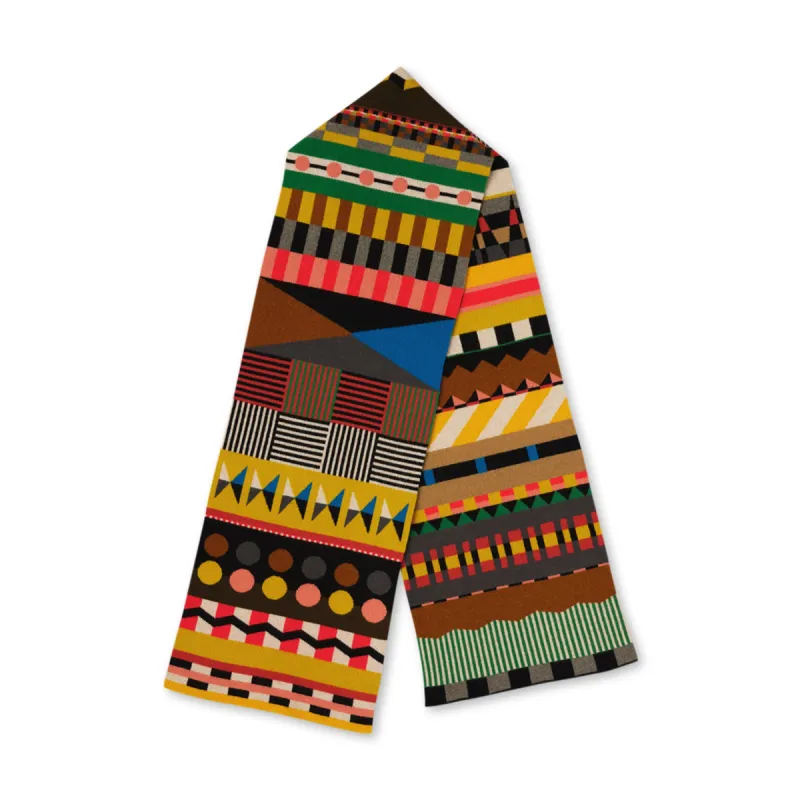 Jo Gordon Geometric Wool Scarf sold by Moma