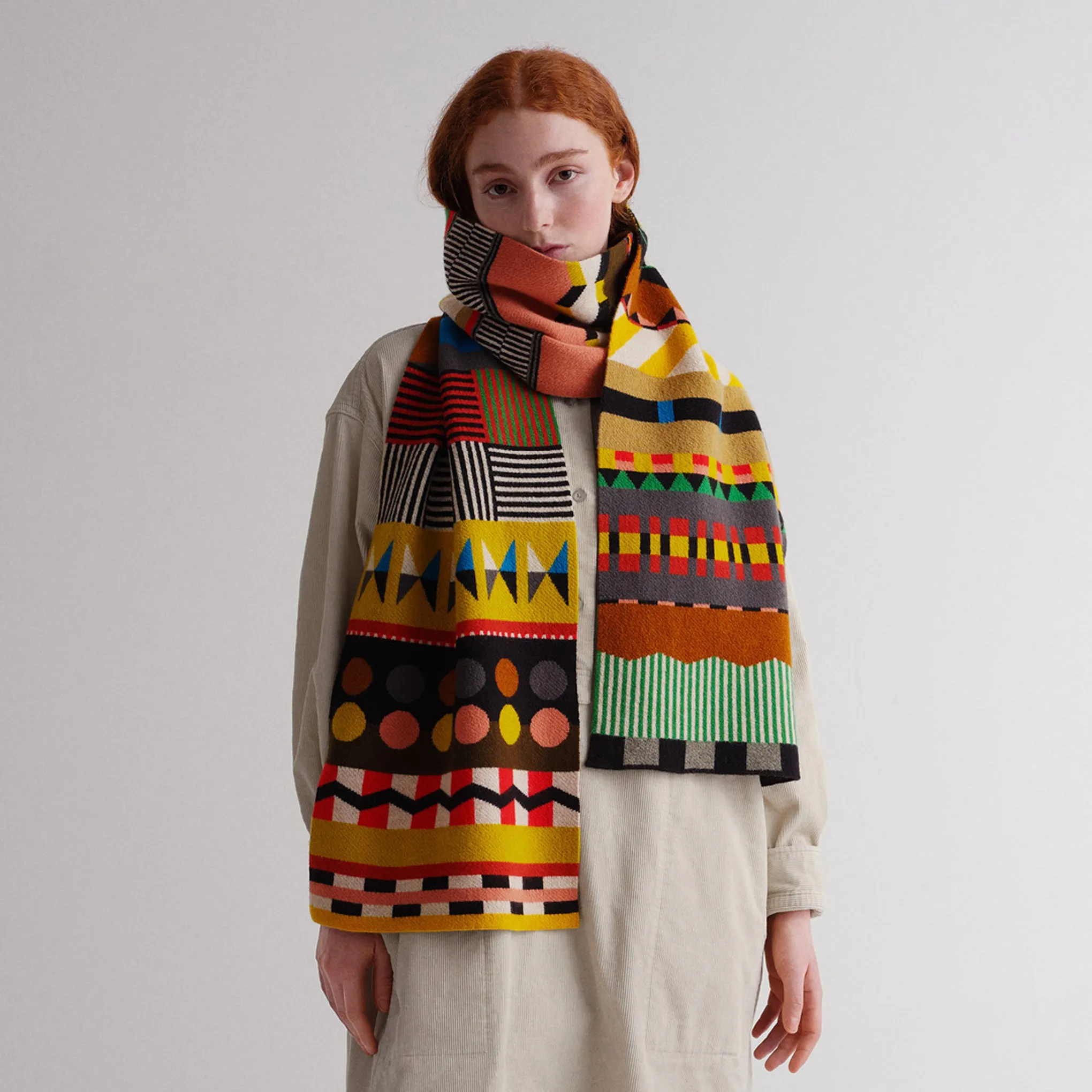 Jo Gordon Geometric Wool Scarf sold by Moma product image thumbnail 2