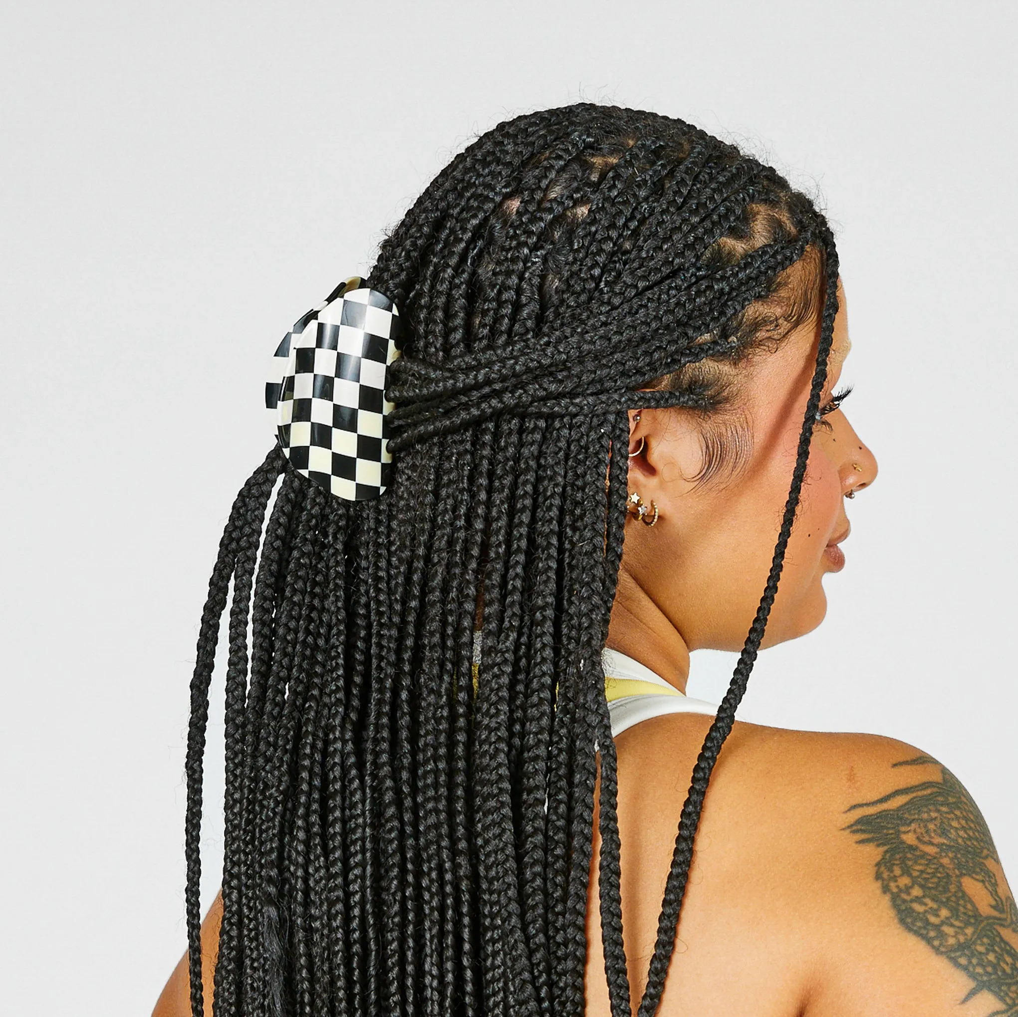 Chunks Checker Claw Hair Clip sold by Moma product image thumbnail 2