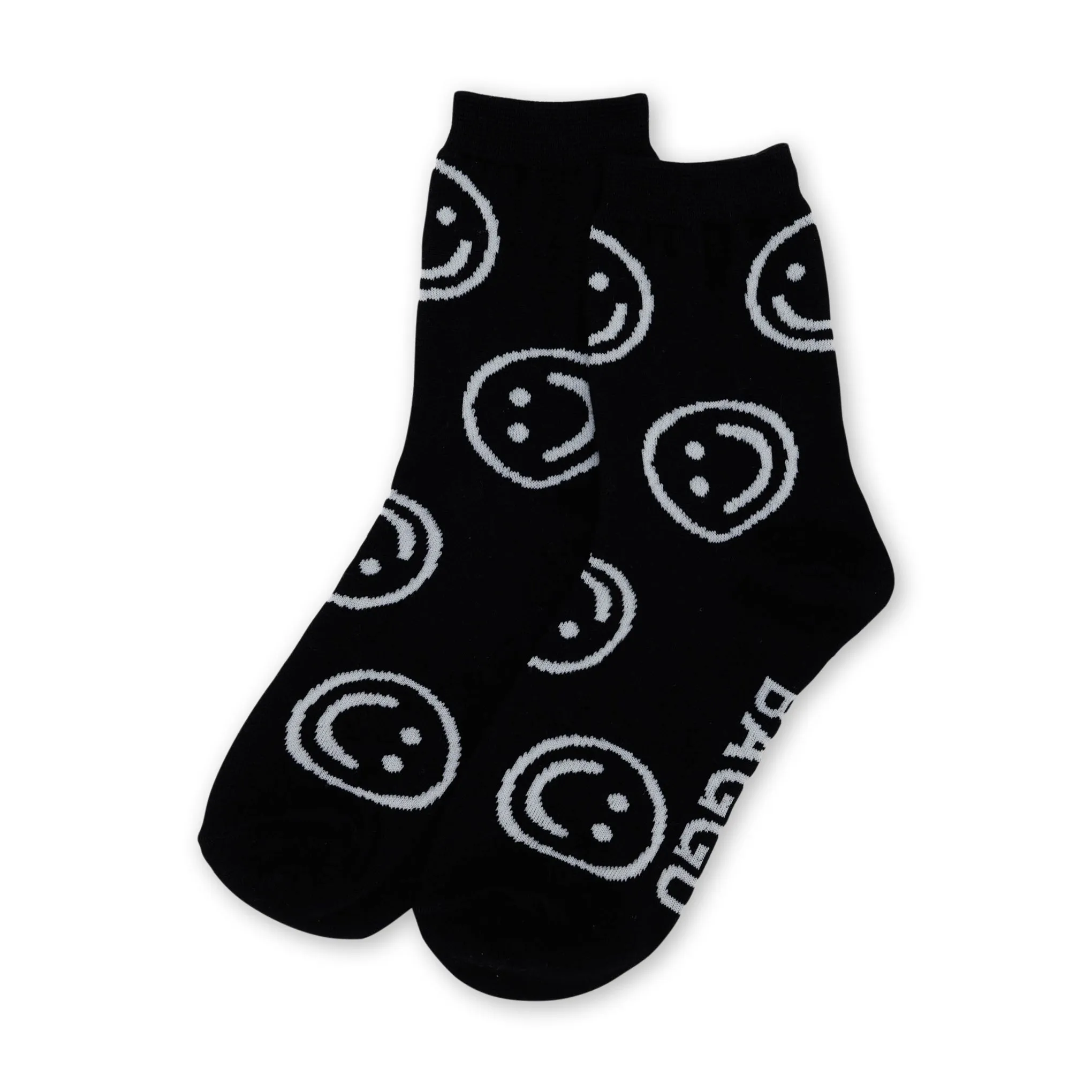 Baggu Crew Socks - Black Happy sold by Moma