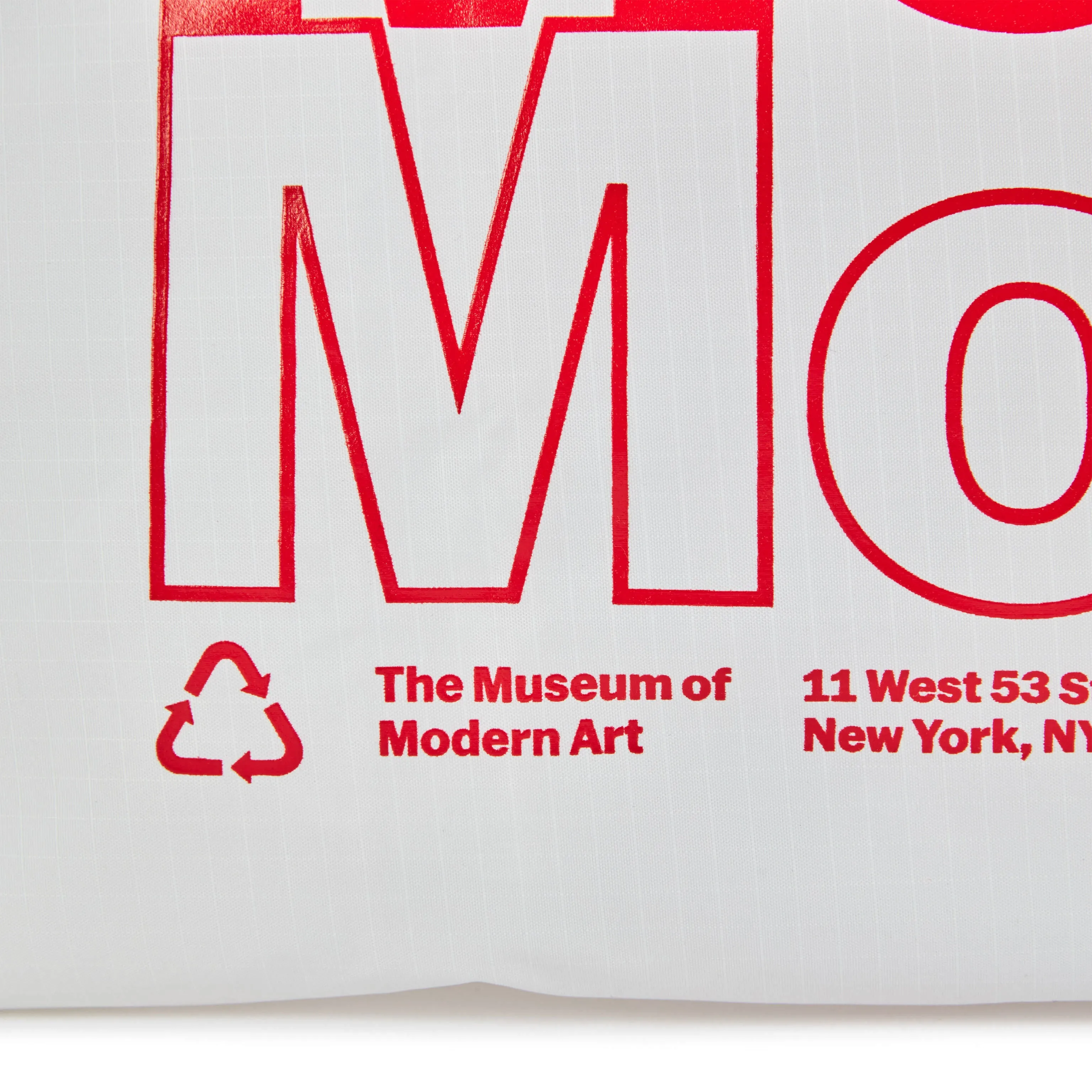 MoMA Baggu Recycled Nylon Standard Tote Bag - White sold by Moma product image thumbnail 4