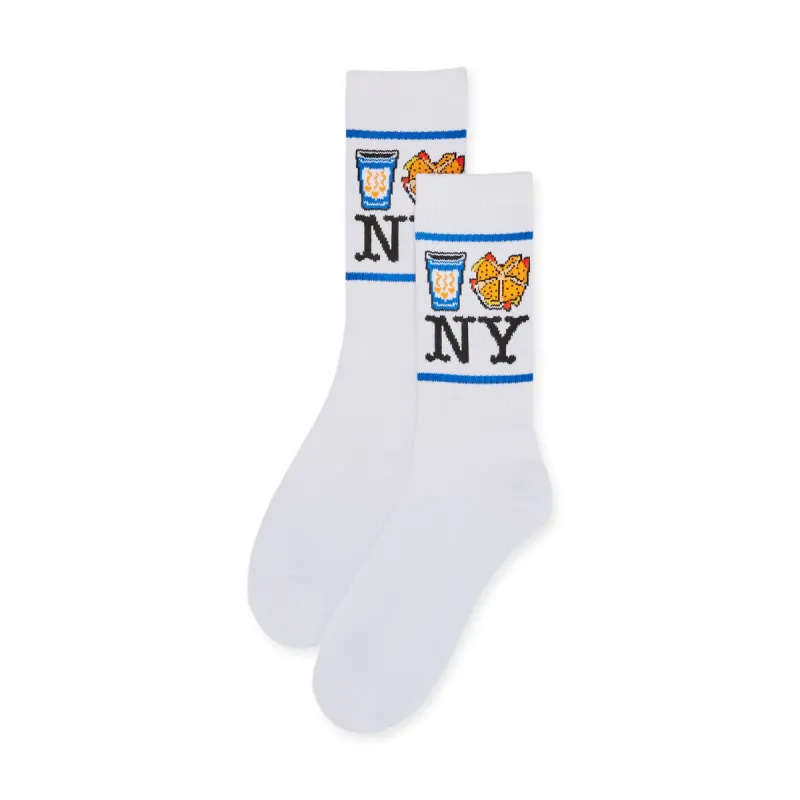 NYC Food Icons Socks - Blue sold by Moma