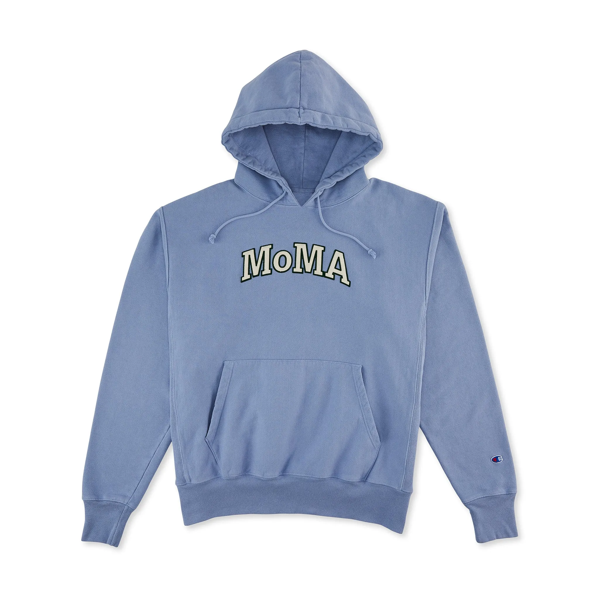 Champion Garment-Dyed Hoodie - MoMA Edition - Wildflower Pale Blue sold by Moma