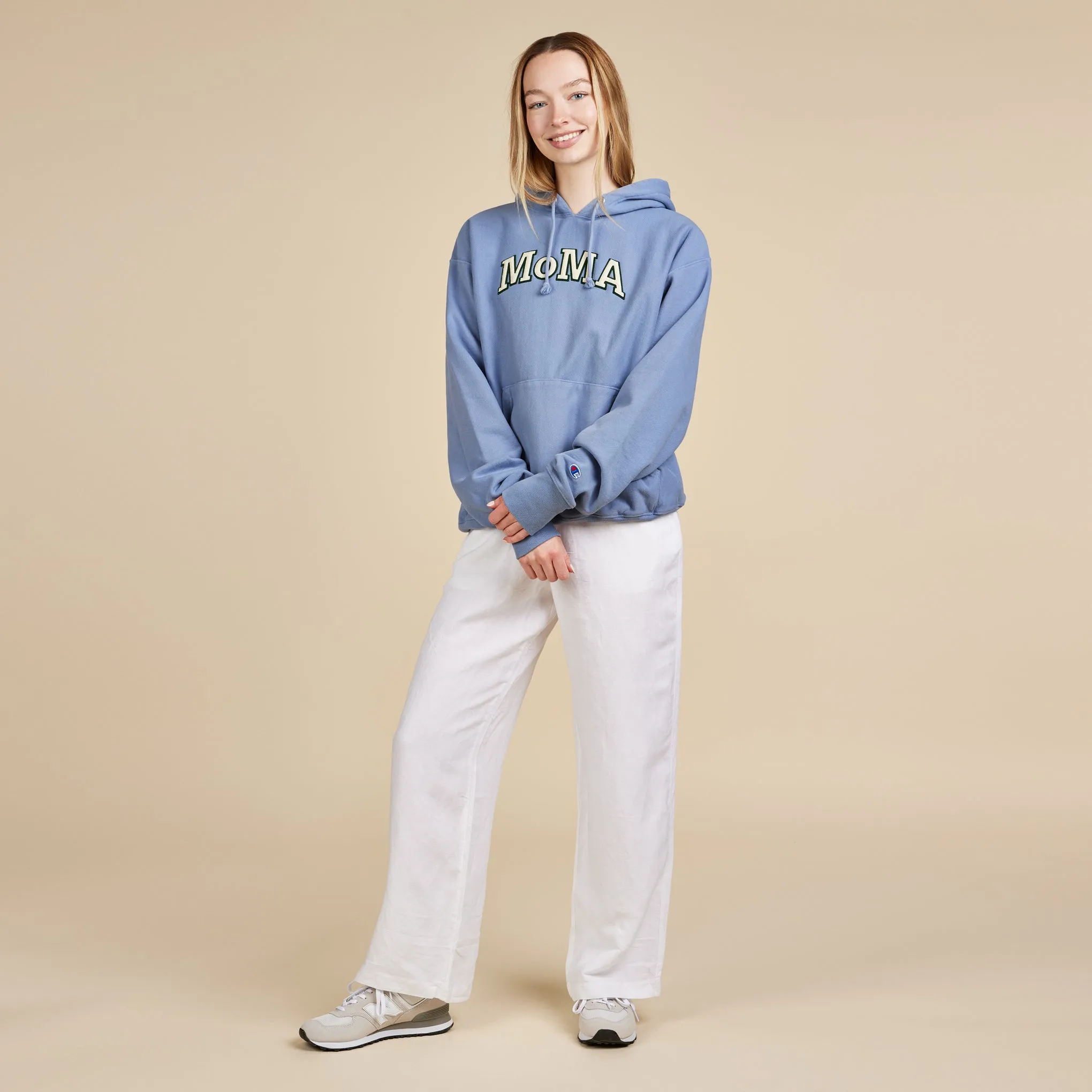 Champion Garment-Dyed Hoodie - MoMA Edition - Wildflower Pale Blue sold by Moma product image thumbnail 4