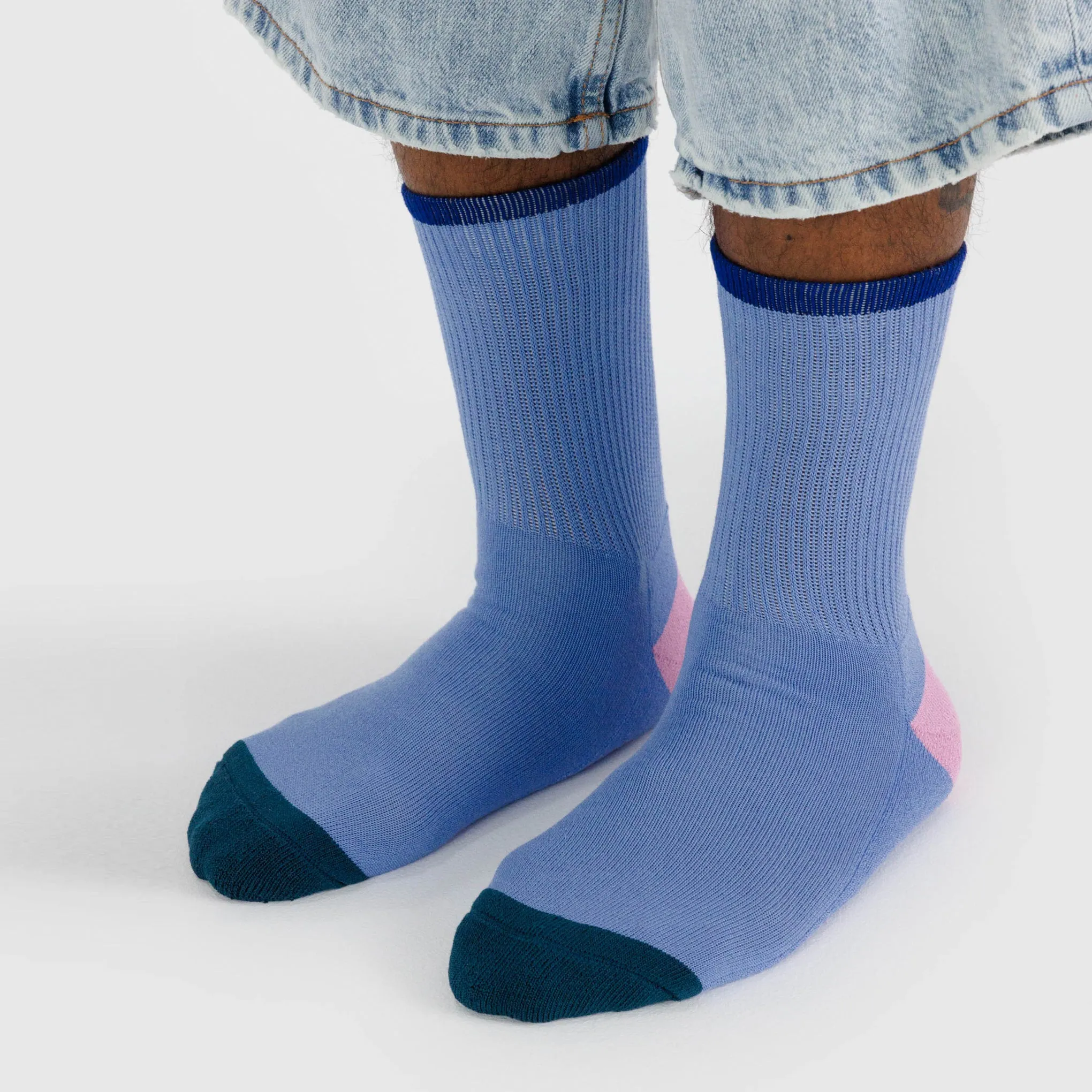 Baggu Ribbed Socks - Cornflower Mix sold by Moma product image thumbnail 2
