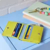 Flavio Leather Snap Wallet - Lime sold by Moma