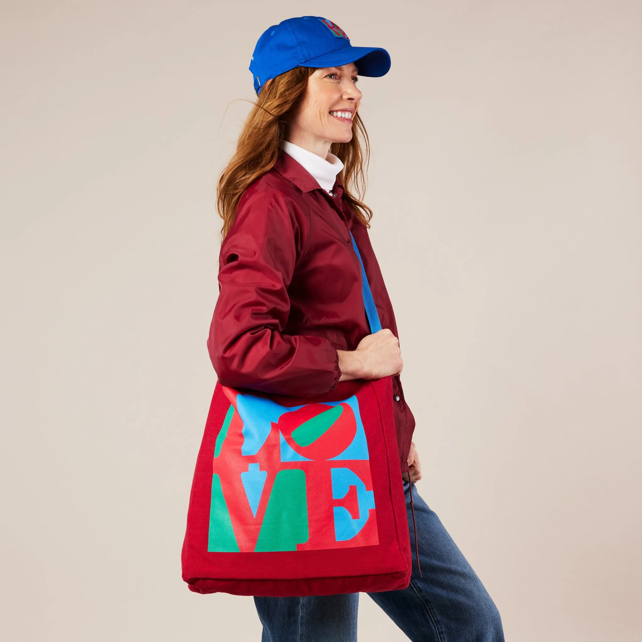 Robert Indiana LOVE Cotton Canvas Crossbody Tote Bag sold by Moma product image thumbnail 2