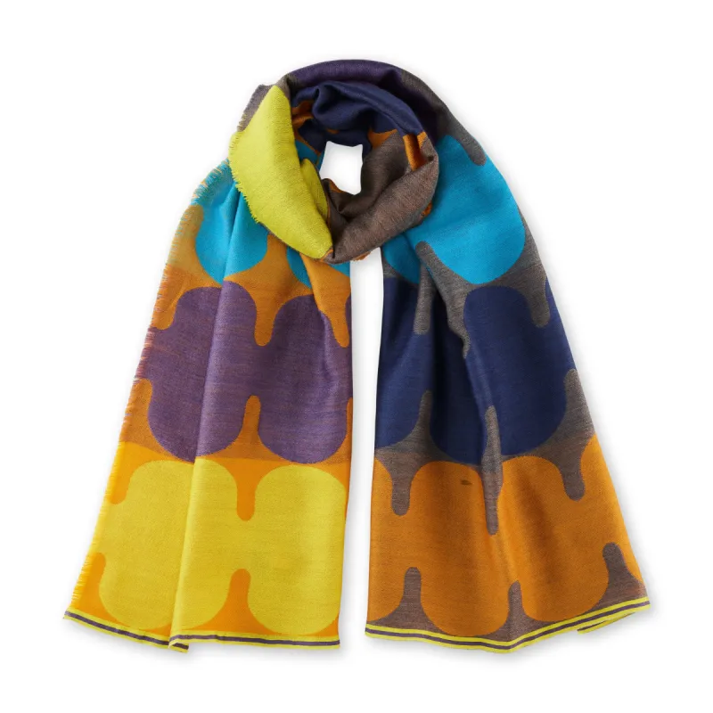 Geo Long Wool Scarf | Collier Campbell