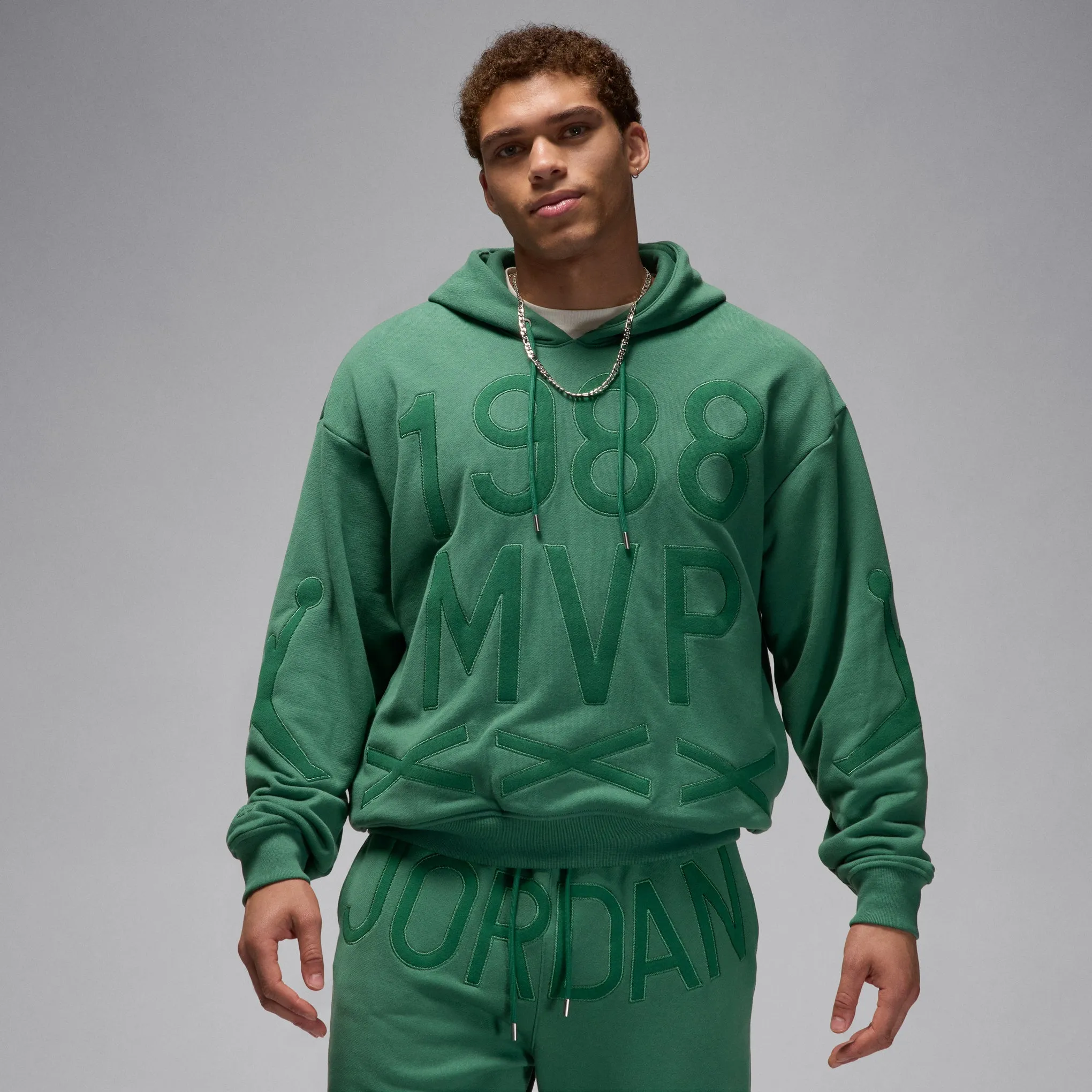 Jordan Brand x Nina Chanel Abney Fleece Hoodie - Green Stone sold by Moma product image thumbnail 2