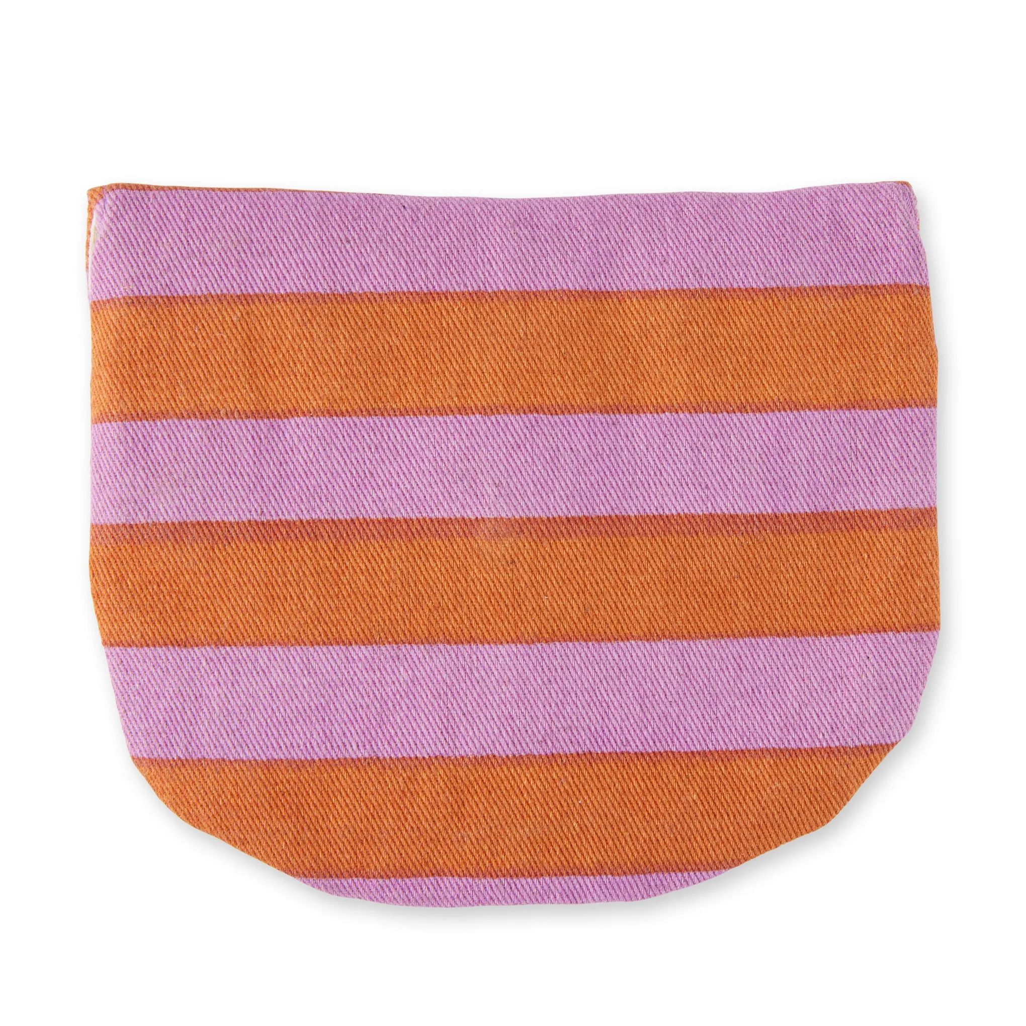 Randa Striped Cotton Purse - Lilac/ Orange sold by Moma product image thumbnail 4