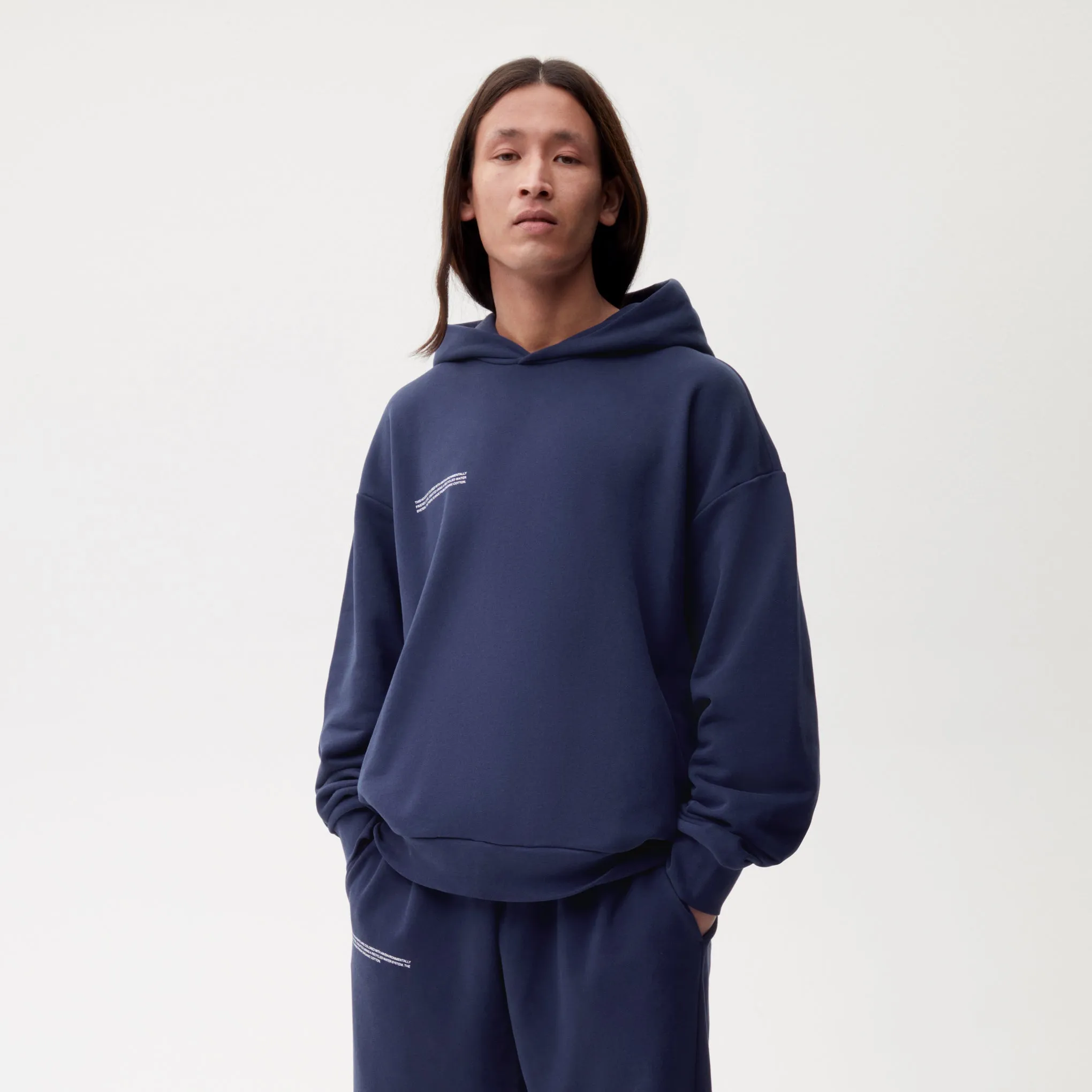PANGAIA 365 Midweight Hoodie - Navy sold by Moma product image thumbnail 2