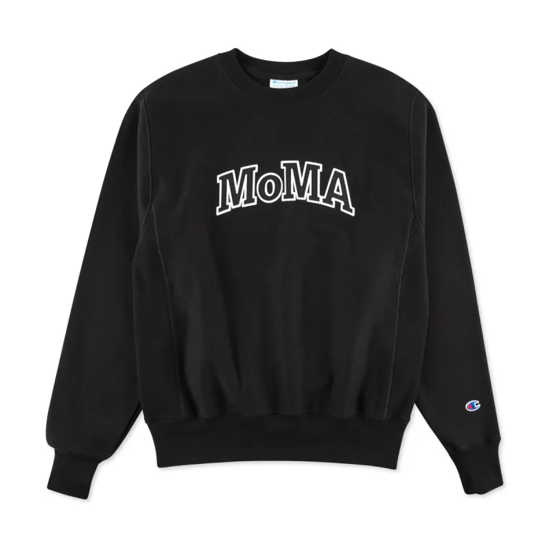 Champion Crewneck Sweatshirt - MoMA Edition - Black sold by Moma