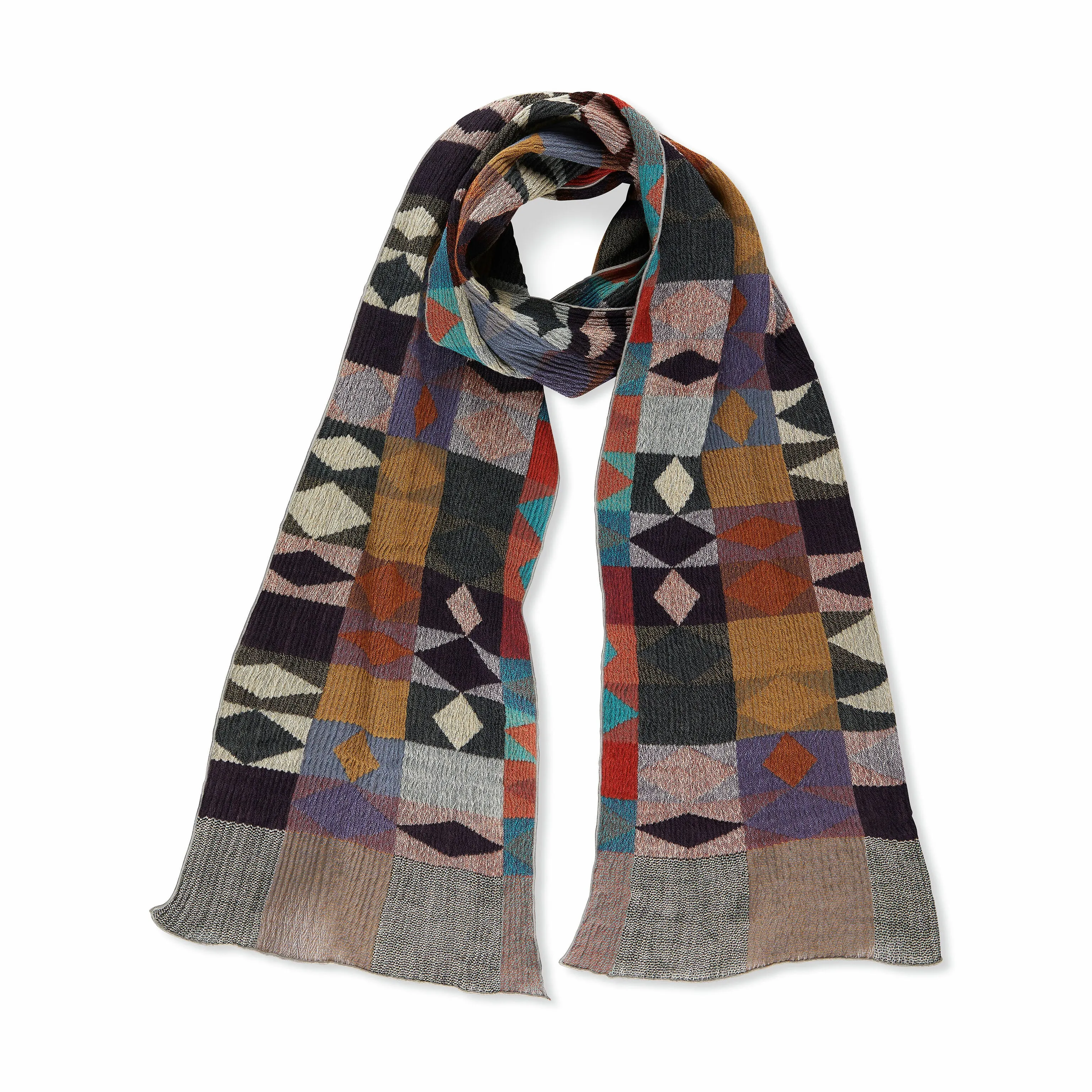 Nuno Rhombus Wool Scarf sold by Moma