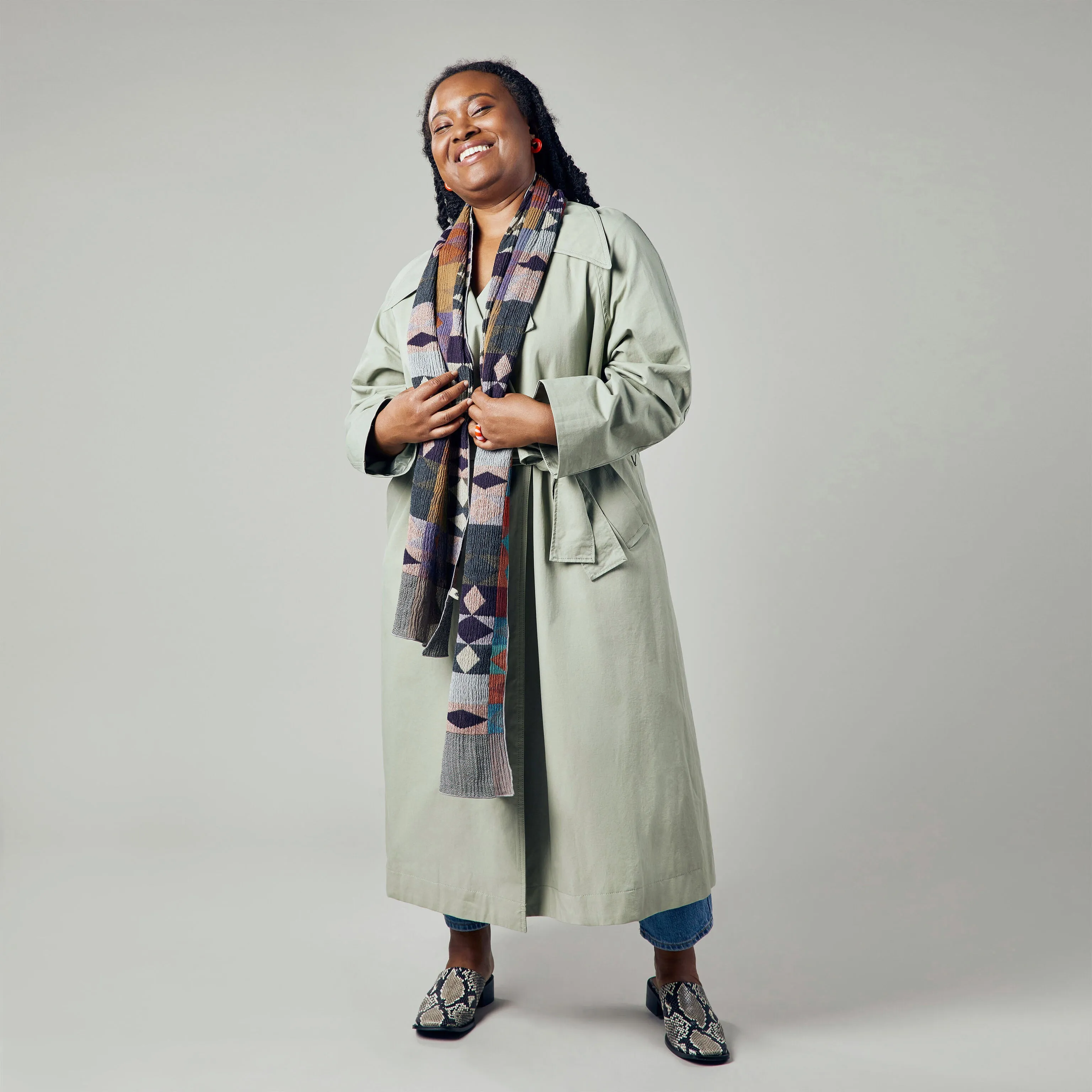 Nuno Rhombus Wool Scarf sold by Moma product image thumbnail 4