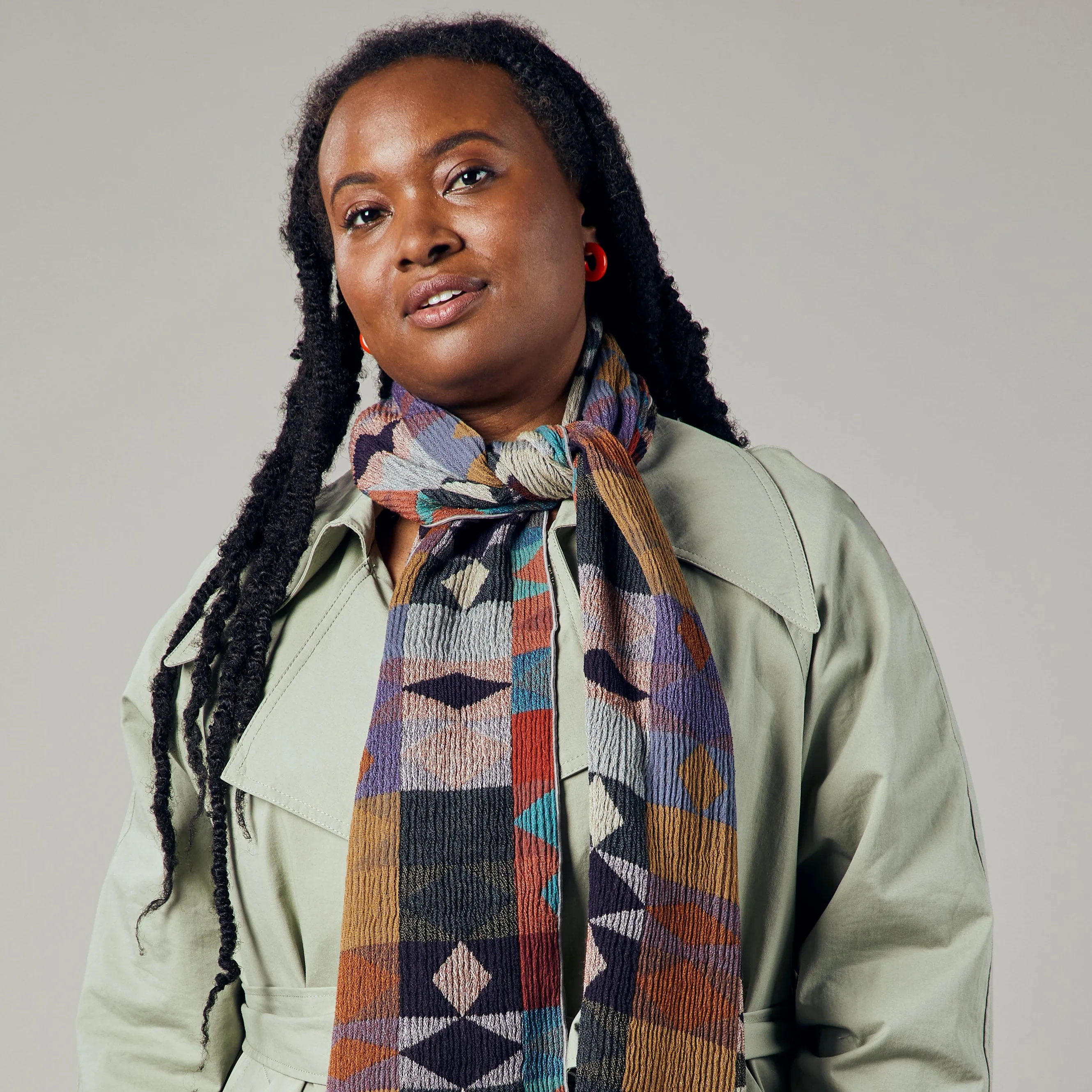 Nuno Rhombus Wool Scarf sold by Moma product image thumbnail 2