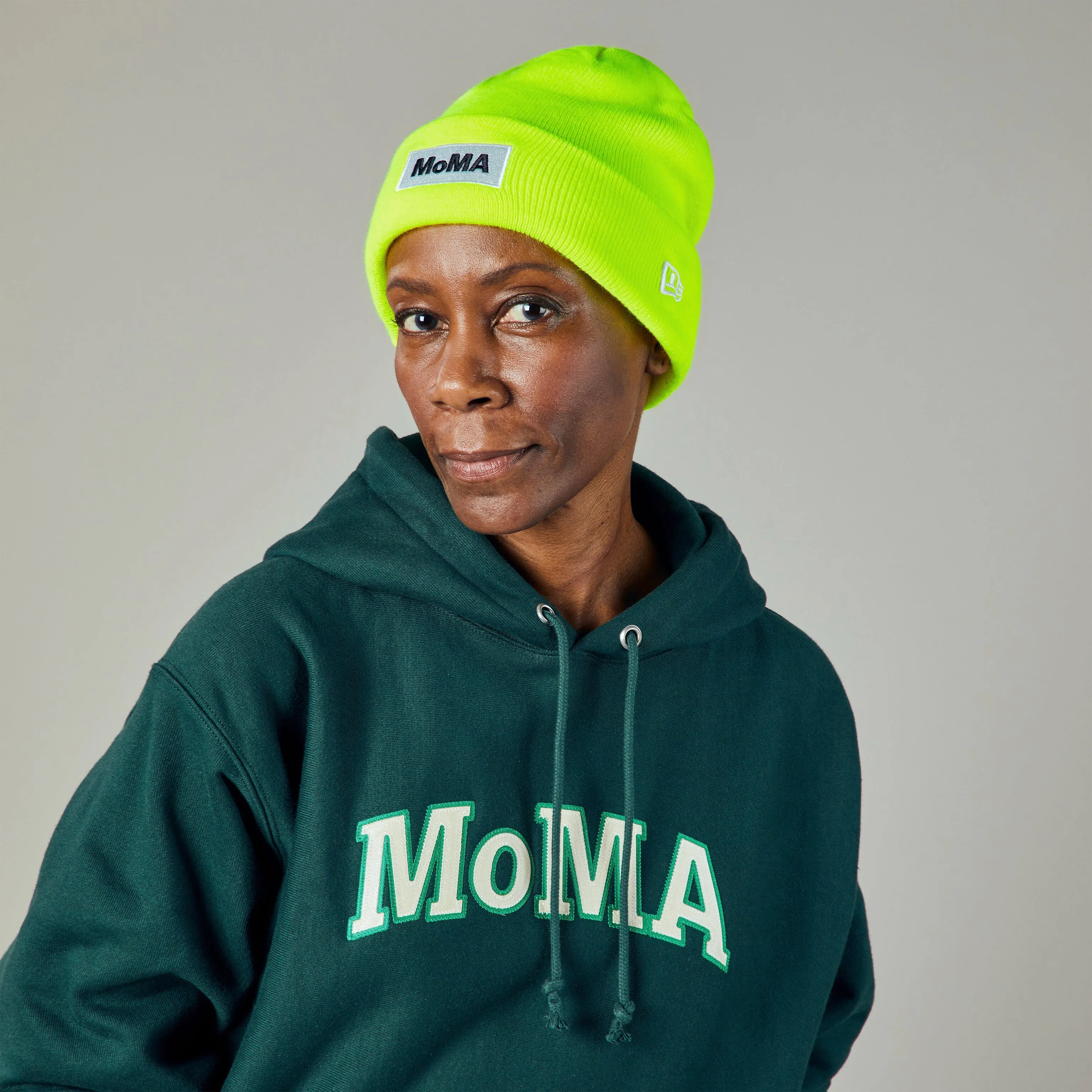 MoMA Beanie - Neon Yellow sold by Moma product image thumbnail 2