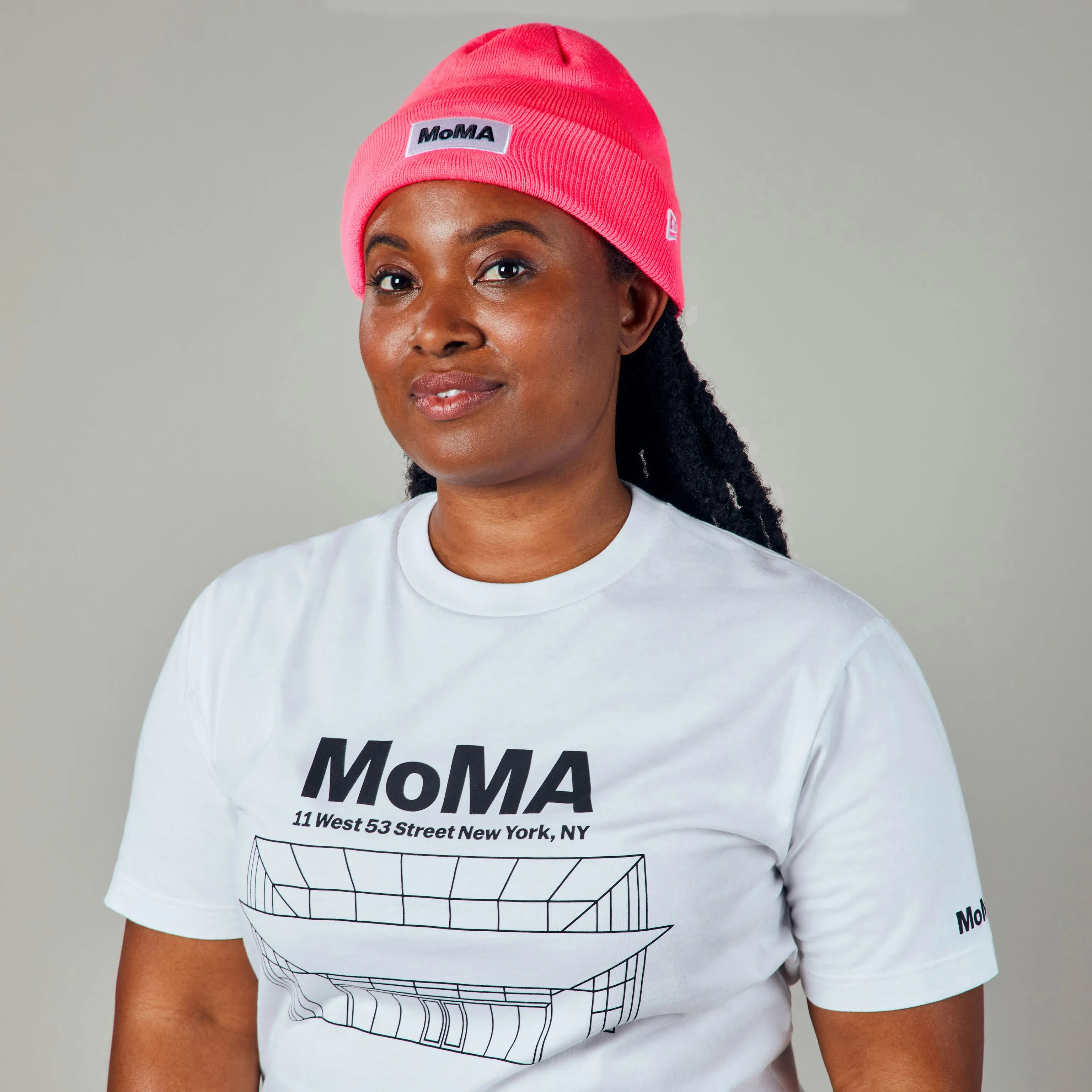 MoMA Beanie - Neon Pink sold by Moma product image thumbnail 2