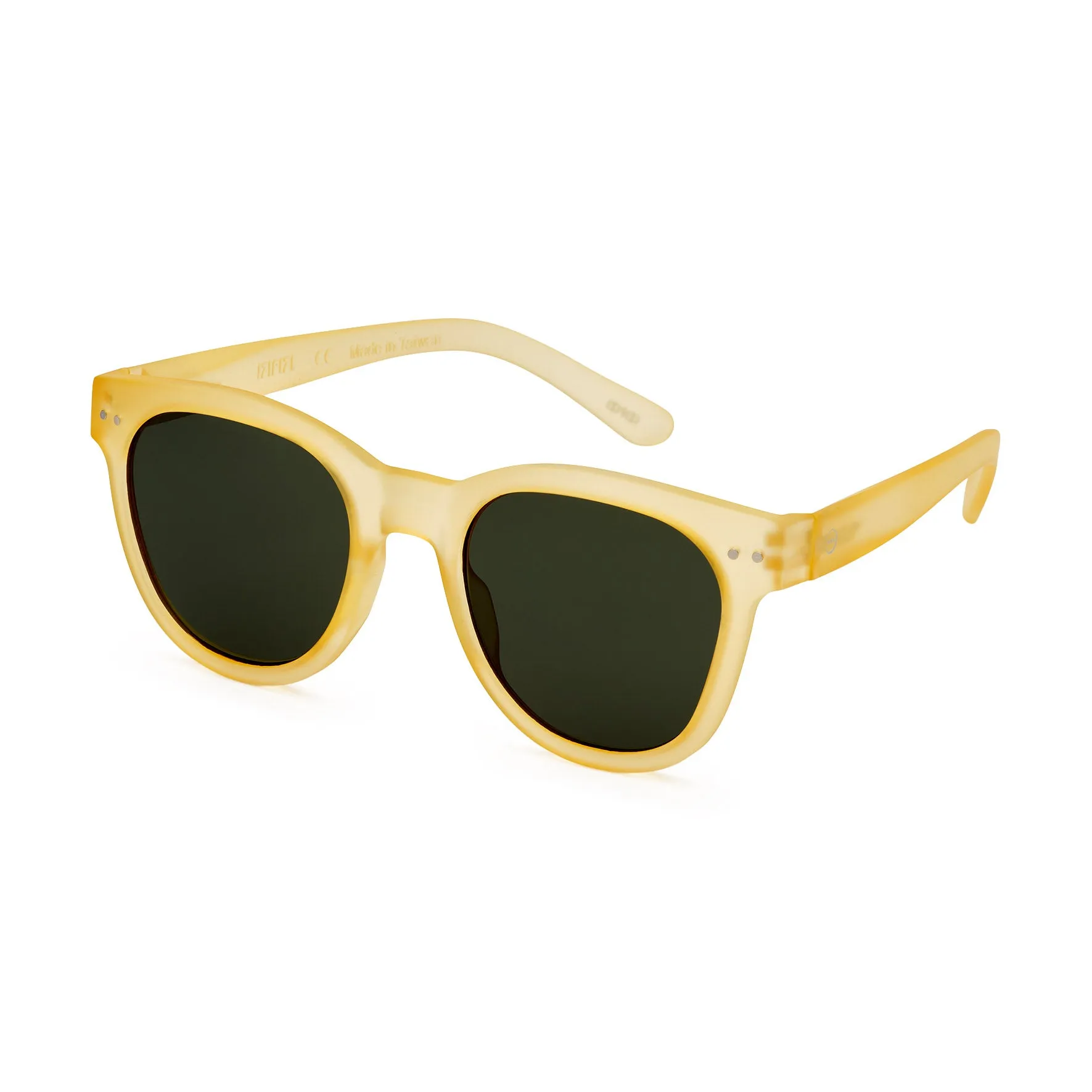IZIPIZI Rounded-Edge Sunglasses #N - Yellow Honey sold by Moma