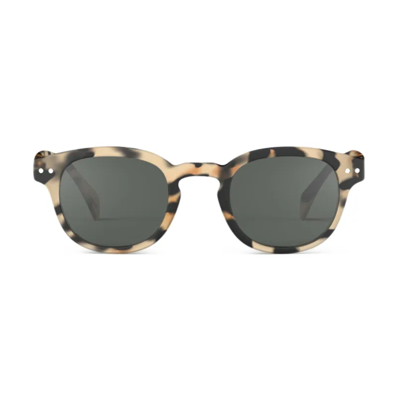 IZIPIZI Rounded-Edge Square Sunglasses #C - Light Tortoise sold by Moma