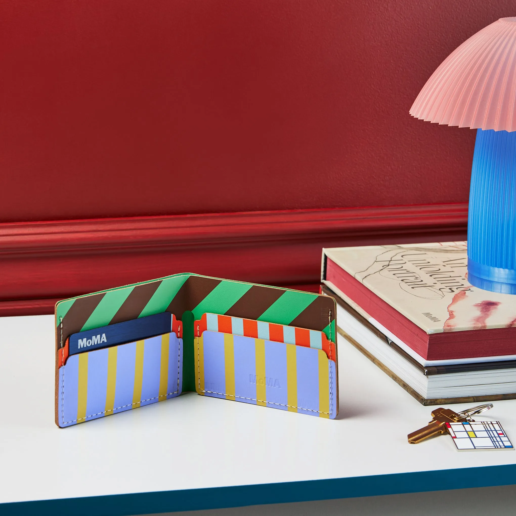 Dusen Dusen Recycled Leather Billfold Wallet - Stripe sold by Moma product image thumbnail 2