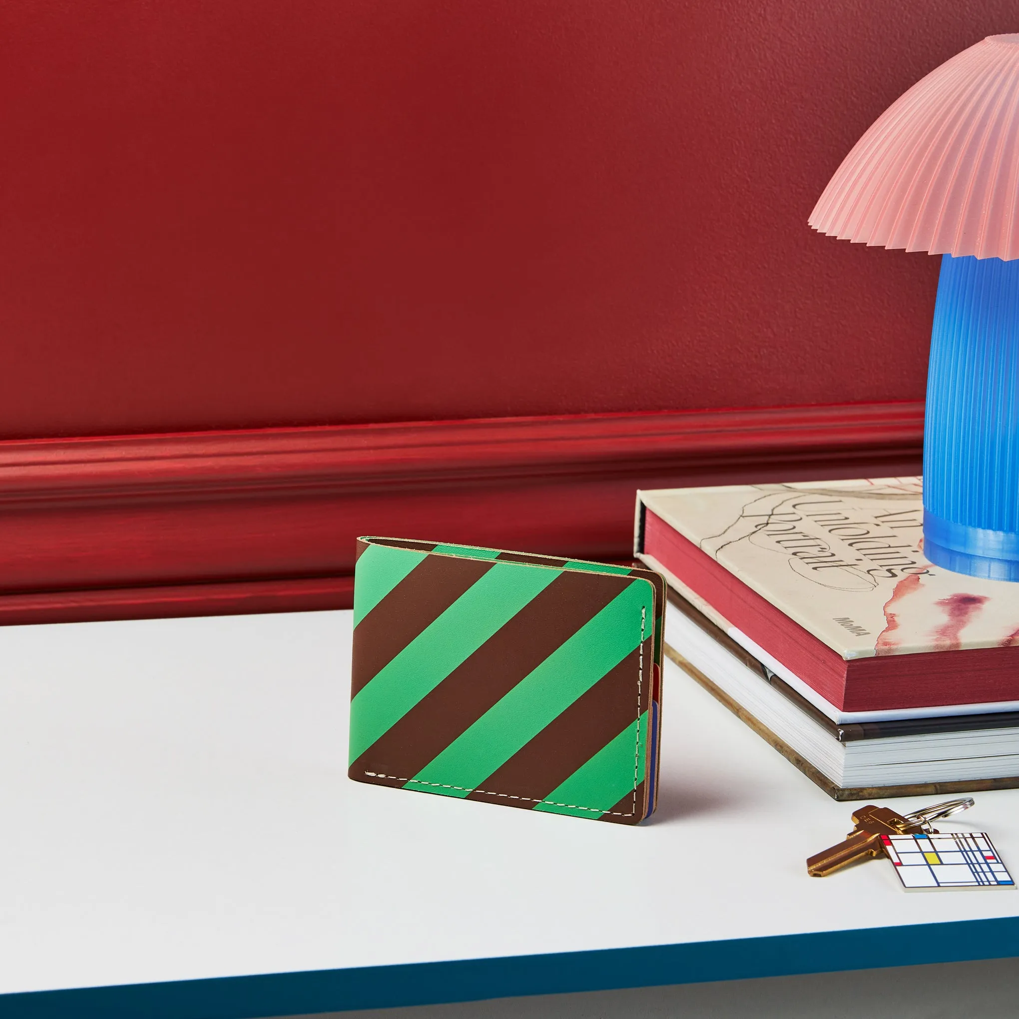 Dusen Dusen Recycled Leather Billfold Wallet - Stripe sold by Moma product image thumbnail 5