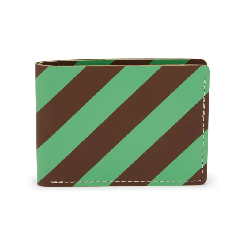 Dusen Dusen Recycled Leather Billfold Wallet - Stripe made by Moma