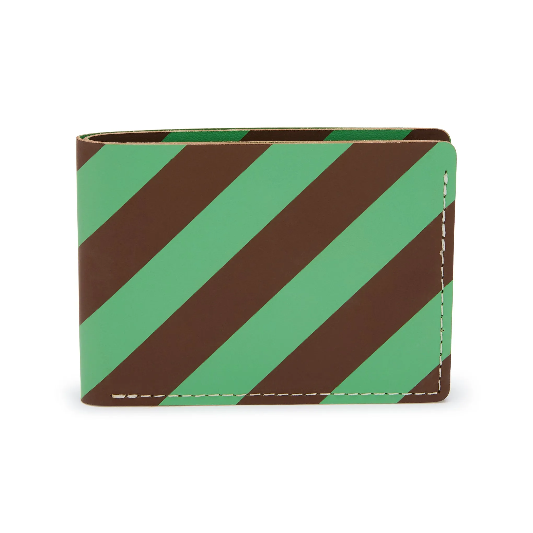 Dusen Dusen Recycled Leather Billfold Wallet - Stripe sold by Moma