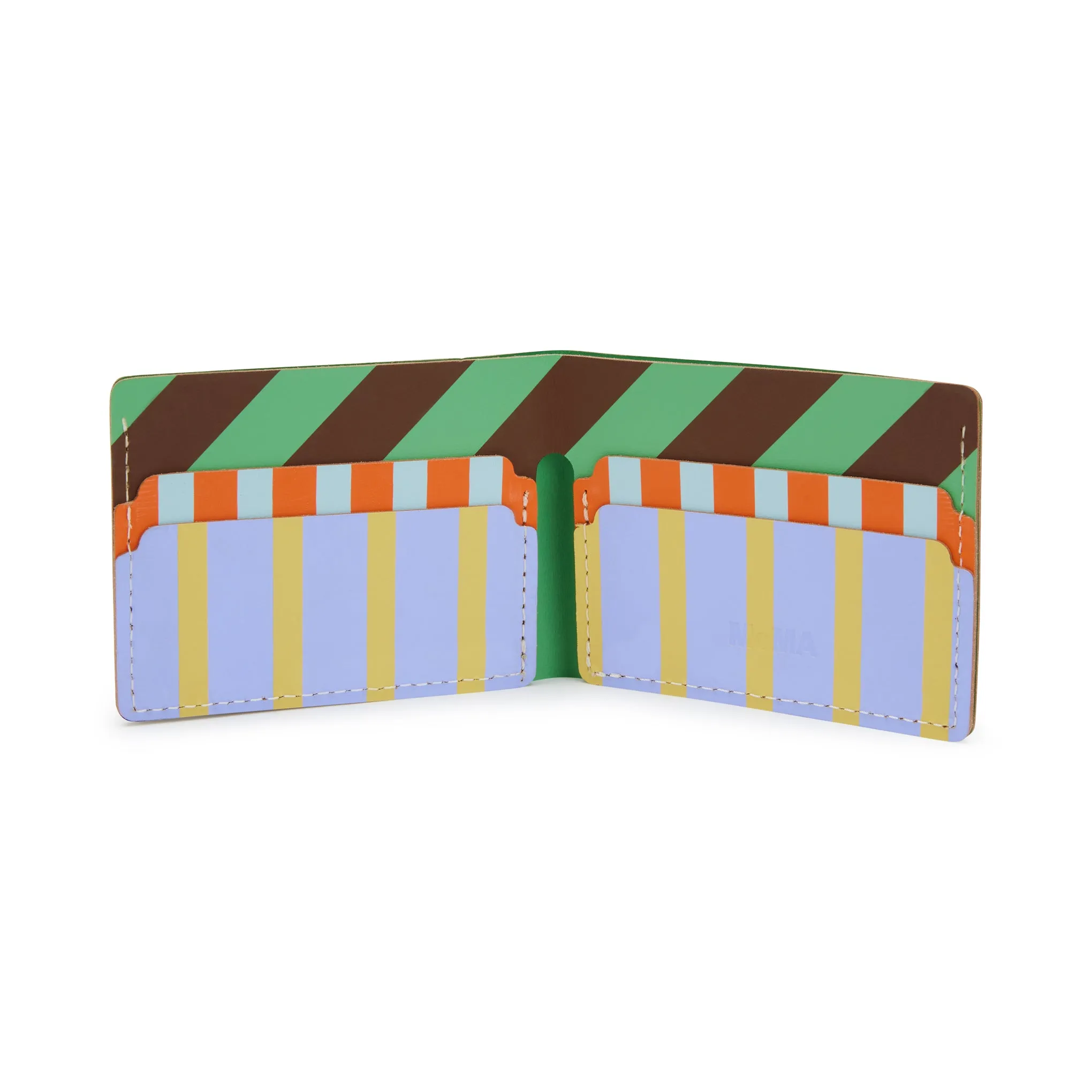 Dusen Dusen Recycled Leather Billfold Wallet - Stripe sold by Moma product image thumbnail 3